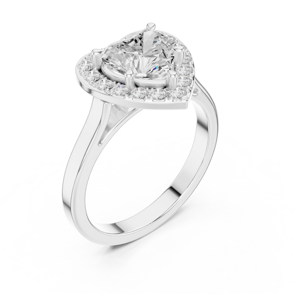 Structured Crown Lab Grown Diamond Ring