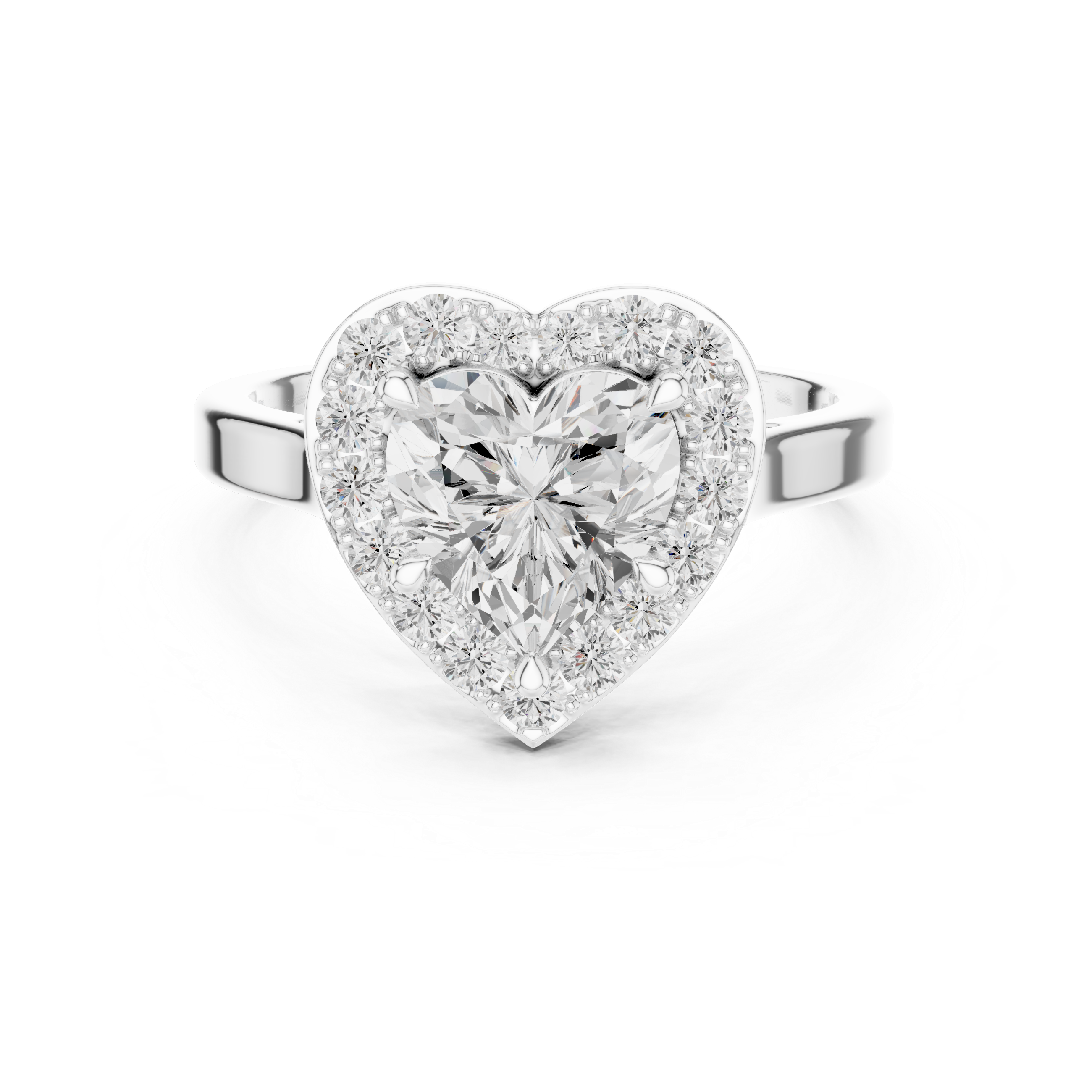 Structured Crown Lab Grown Diamond Ring