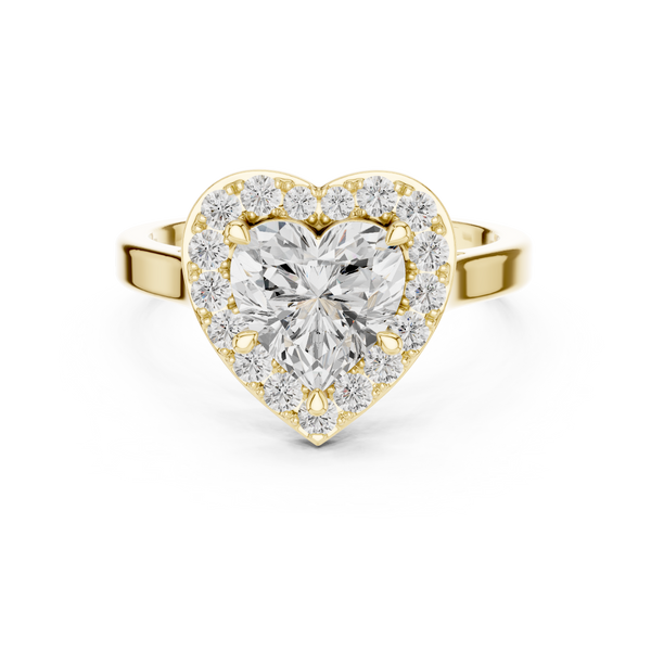 Structured Crown Lab Grown Diamond Ring