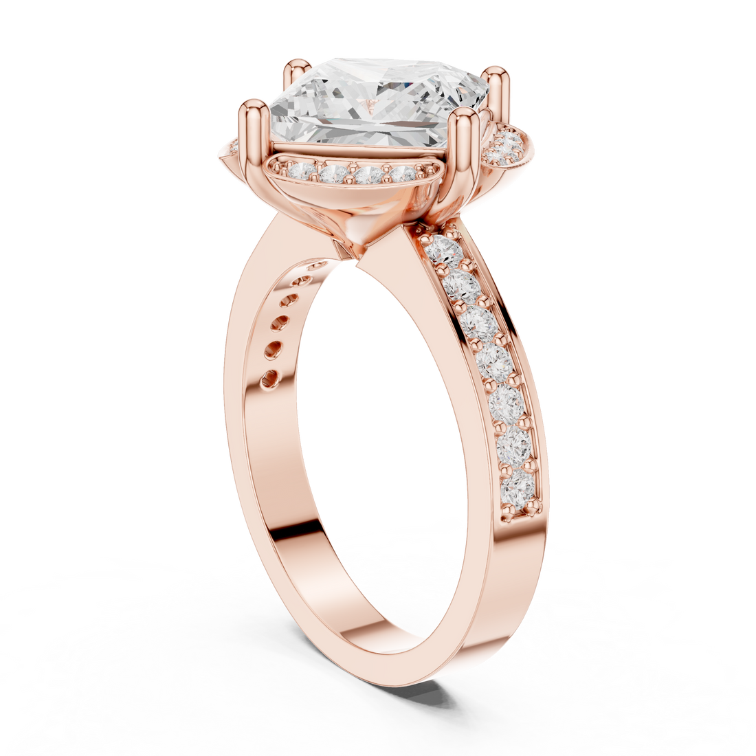 Triple Strand Lab Grown Diamond Ring