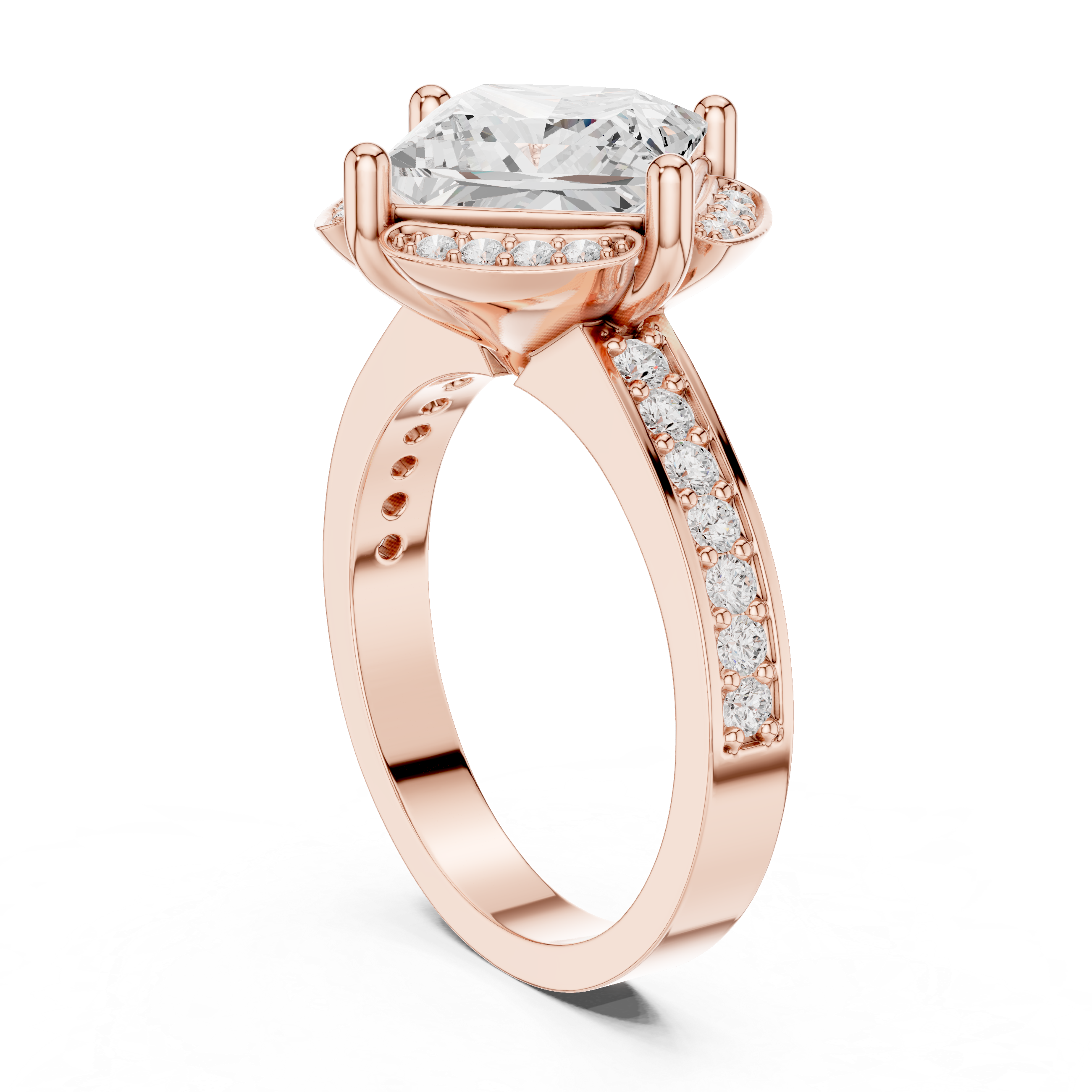 Triple Strand Lab Grown Diamond Ring