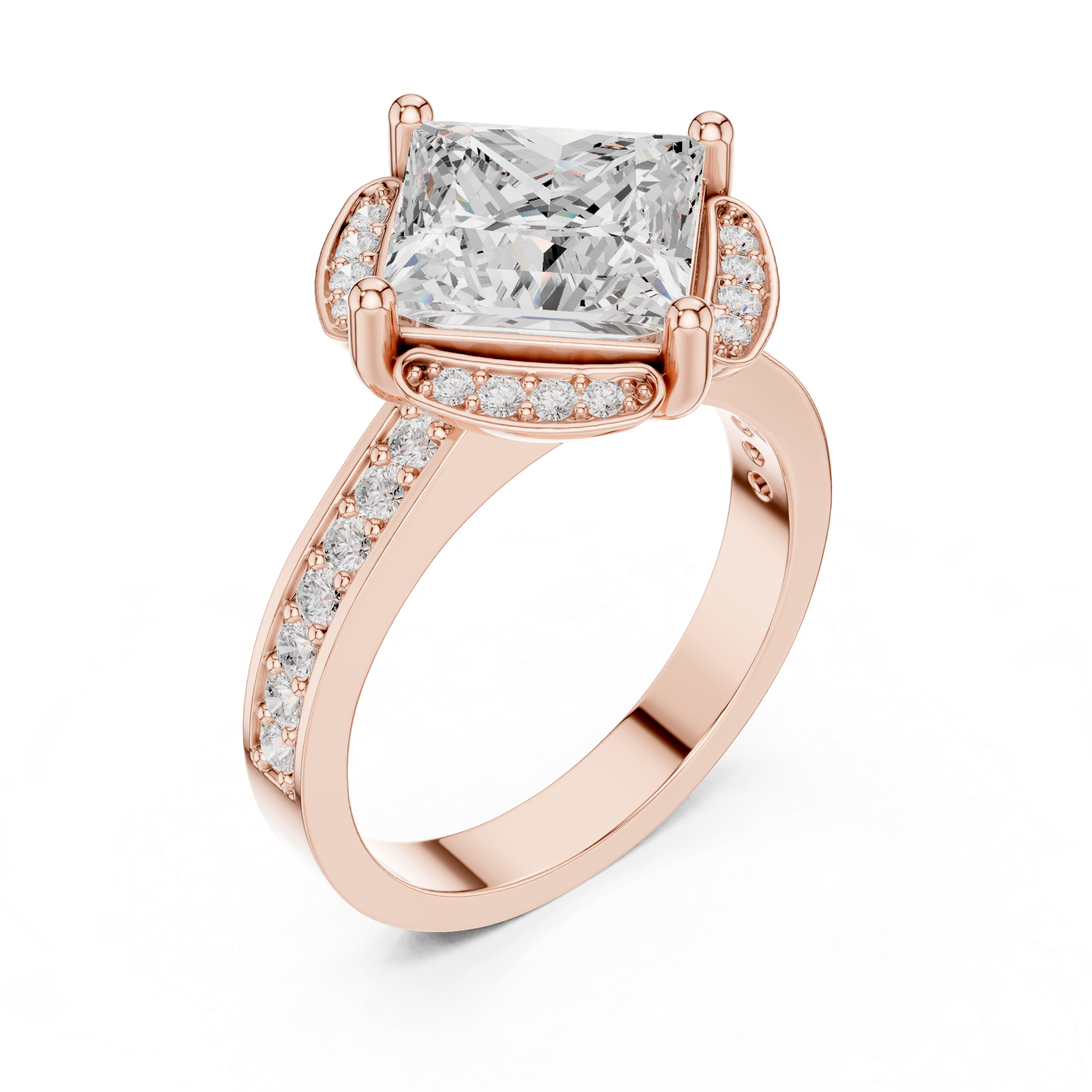 Triple Strand Lab Grown Diamond Ring