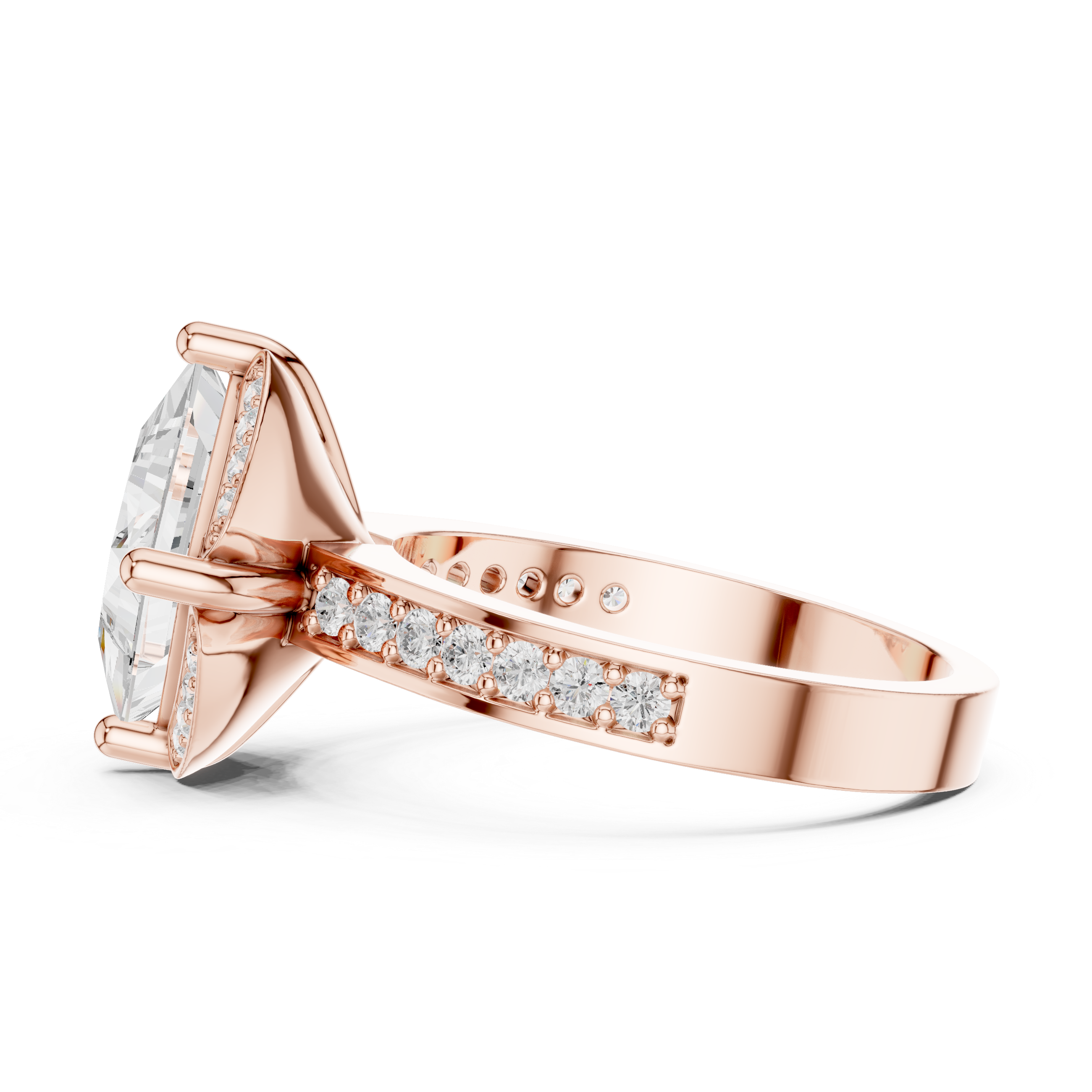 Triple Strand Lab Grown Diamond Ring