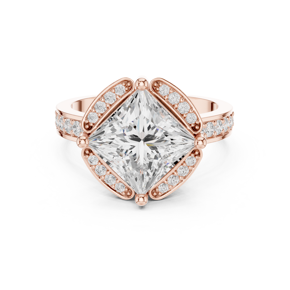 Triple Strand Lab Grown Diamond Ring