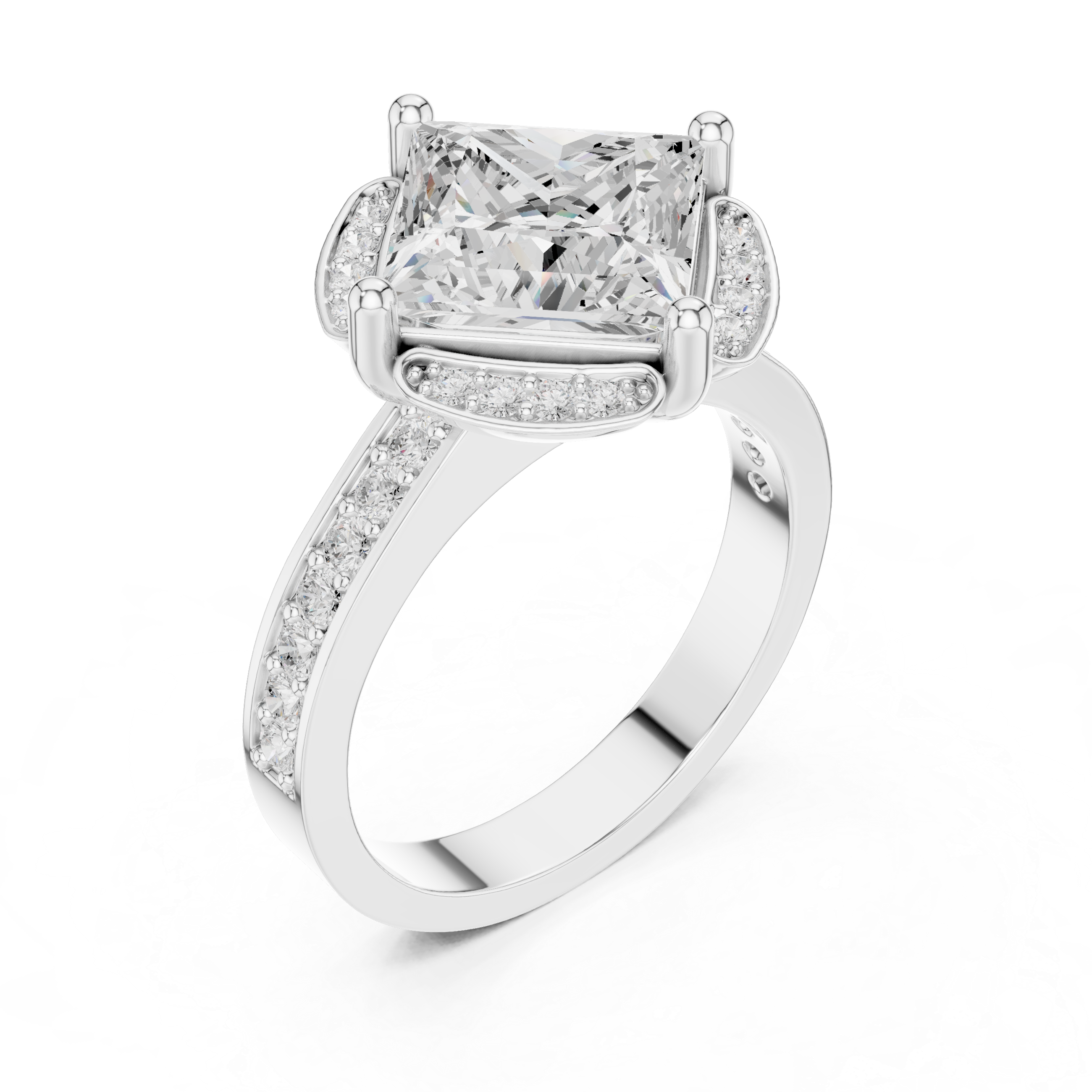 Triple Strand Lab Grown Diamond Ring