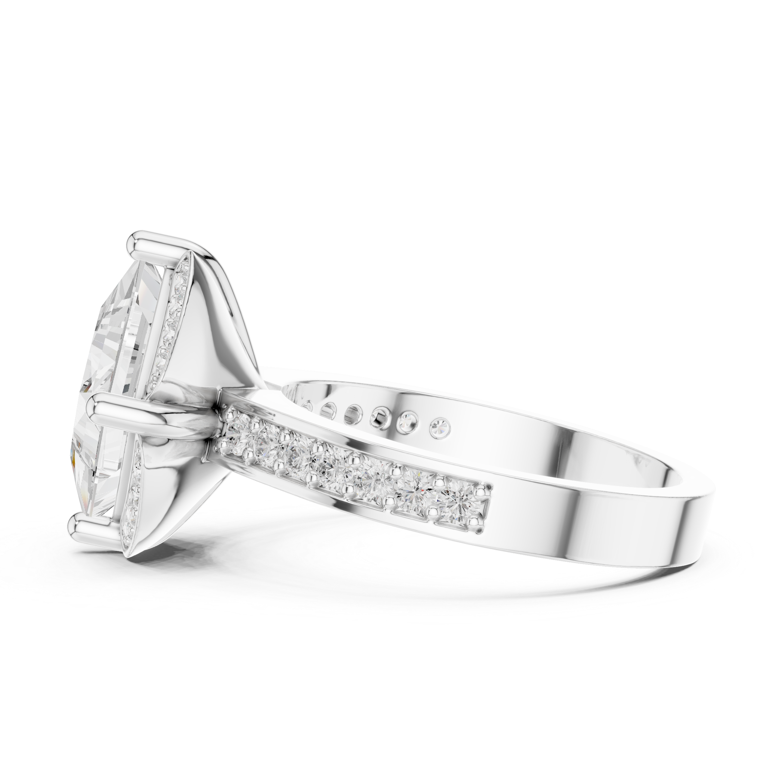 Triple Strand Lab Grown Diamond Ring