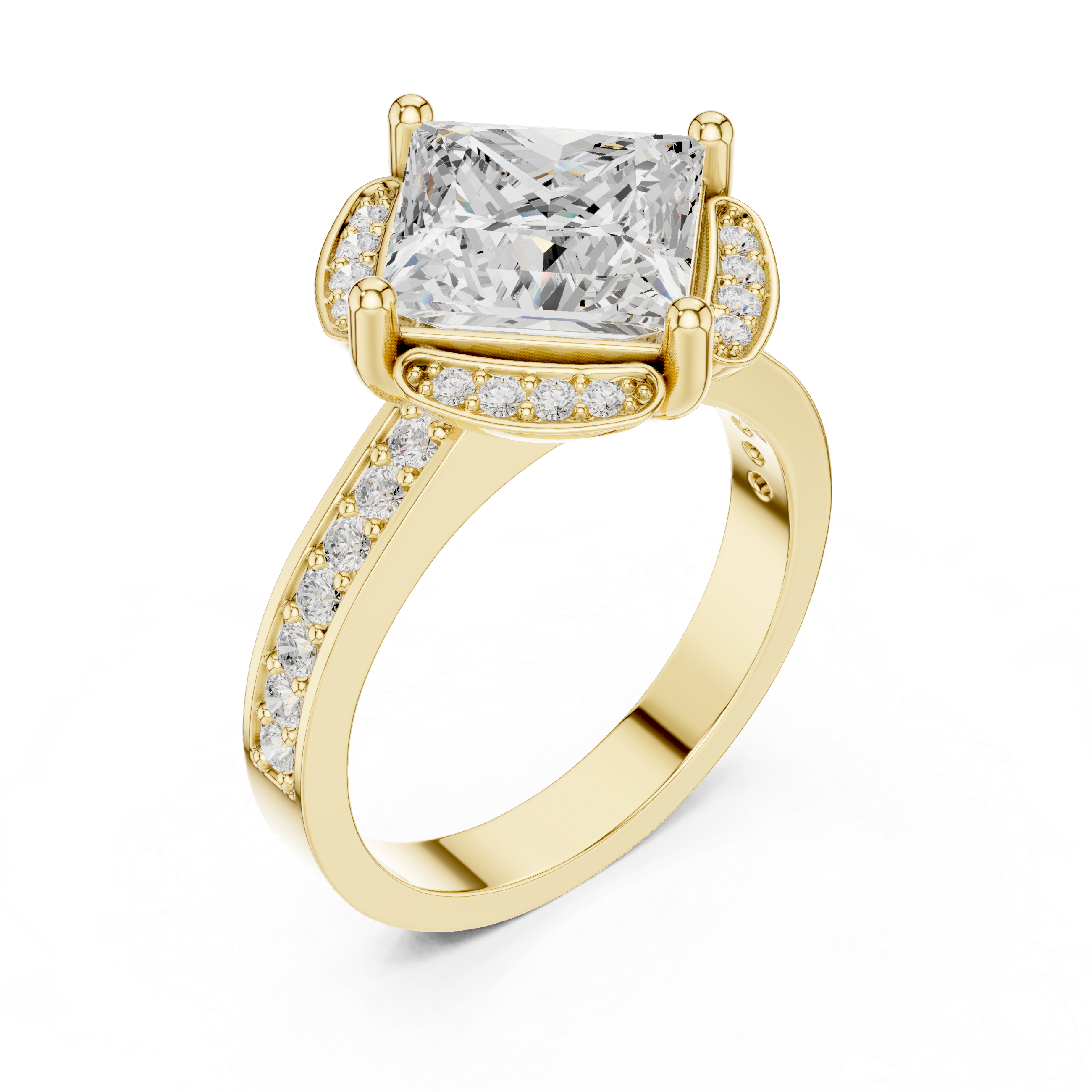 Triple Strand Lab Grown Diamond Ring