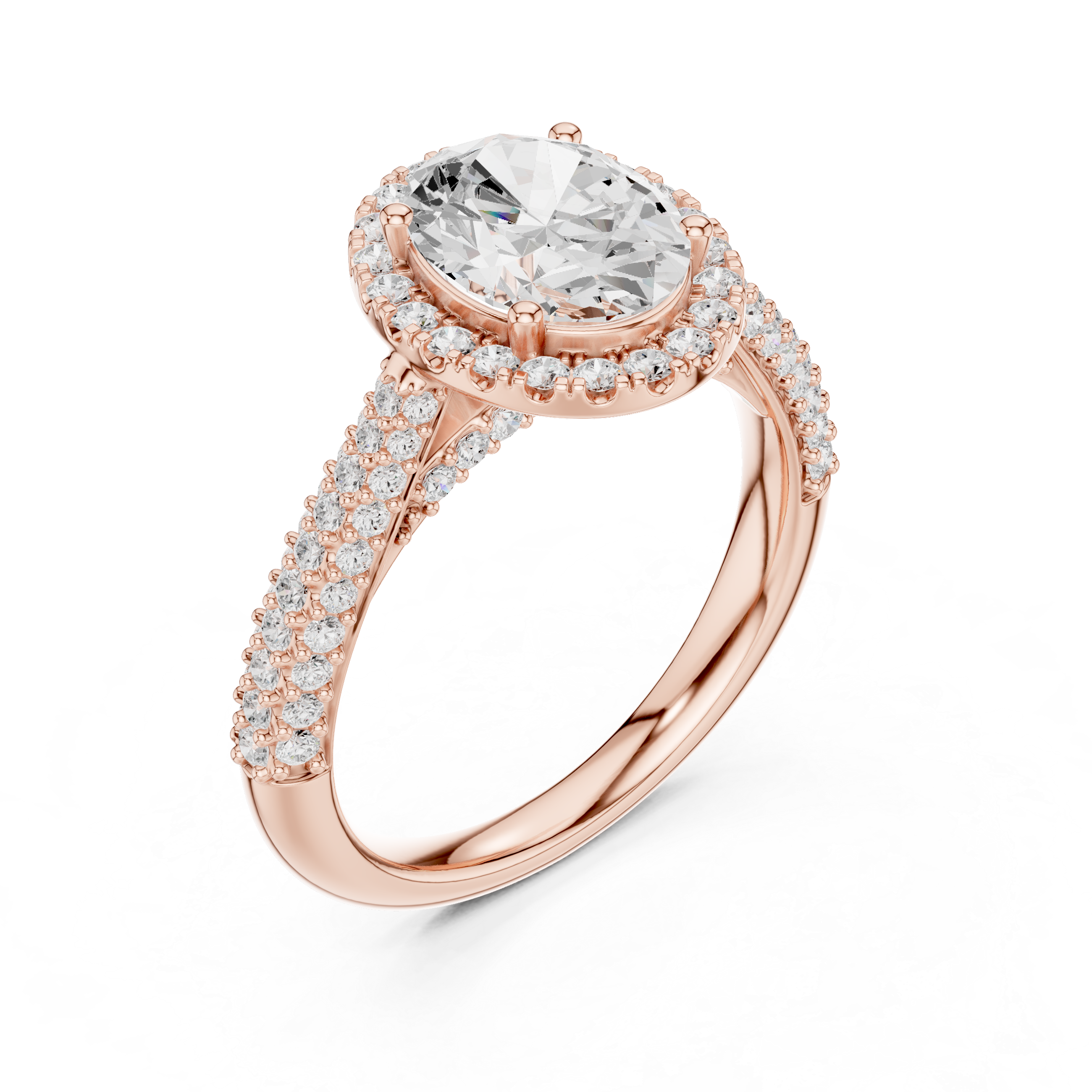 Fluid Curve Lab Grown Diamond Ring