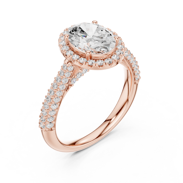 Fluid Curve Lab Grown Diamond Ring