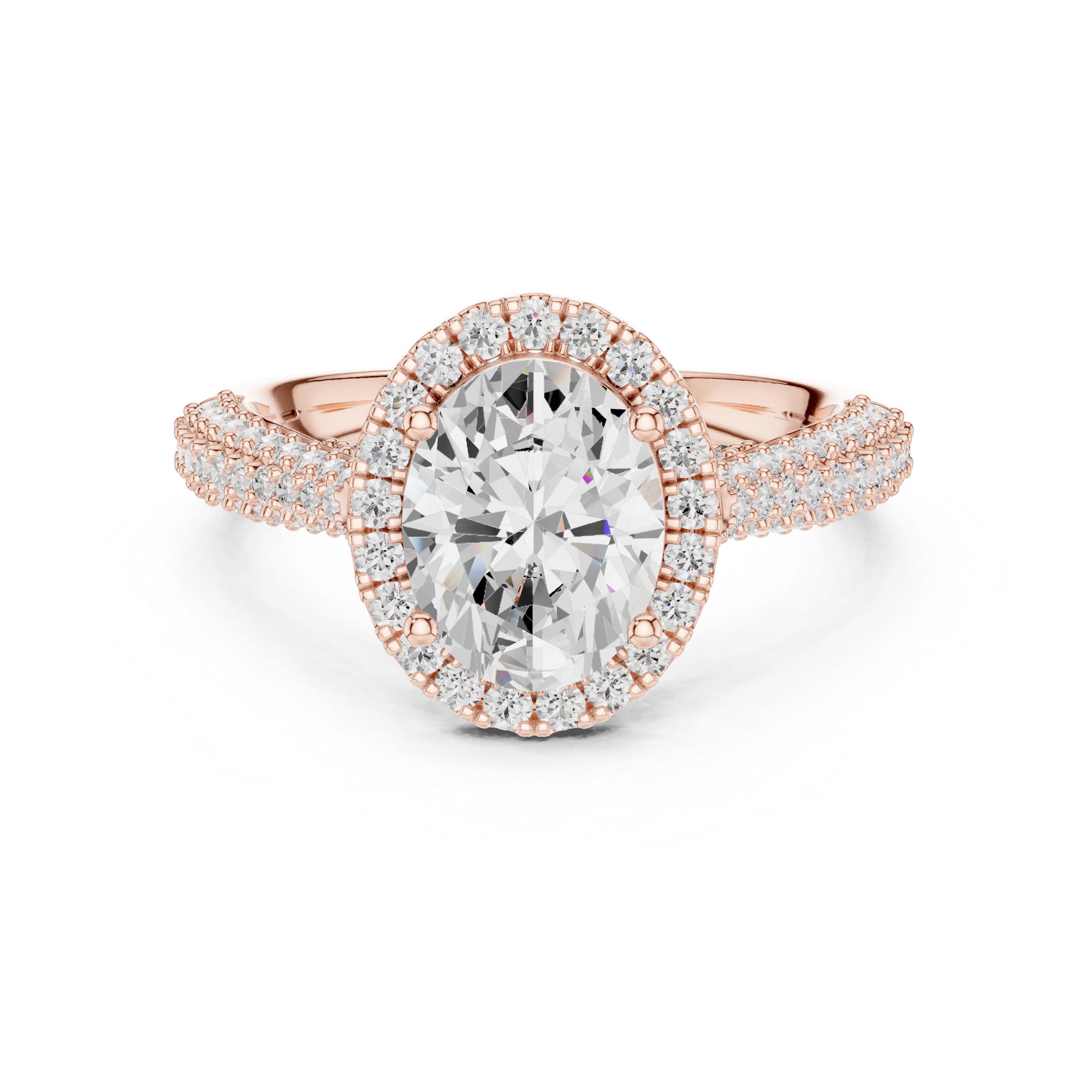Fluid Curve Lab Grown Diamond Ring