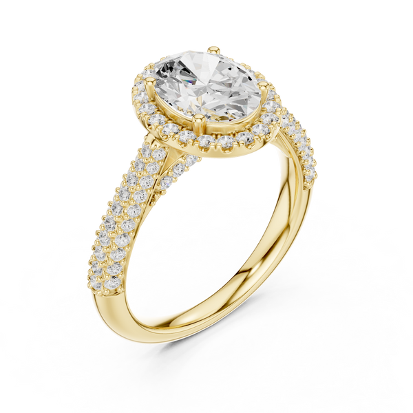 Fluid Curve Lab Grown Diamond Ring