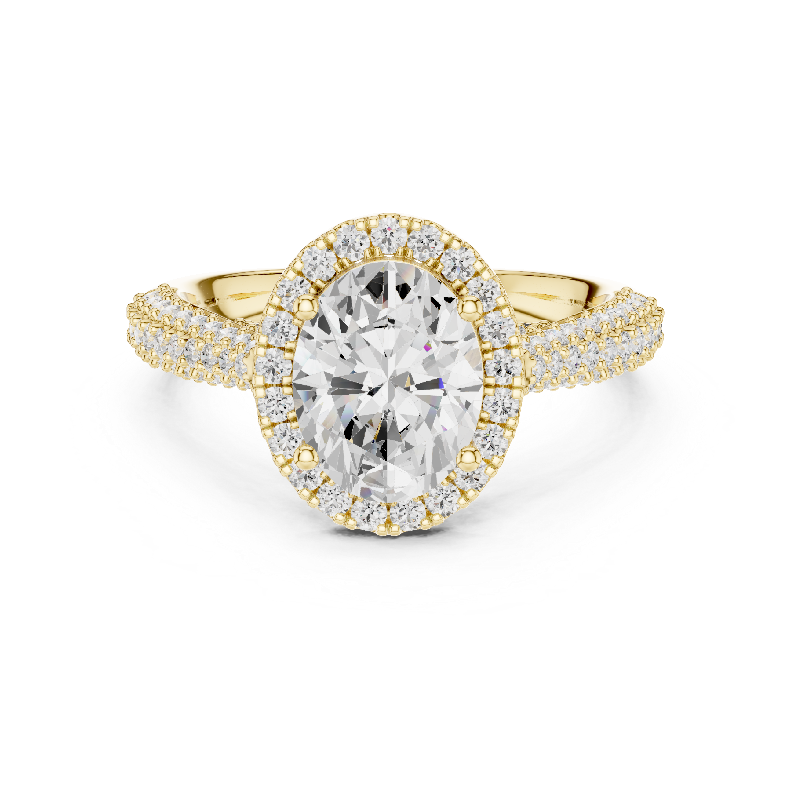 Fluid Curve Lab Grown Diamond Ring