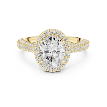 Fluid Curve Lab Grown Diamond Ring
