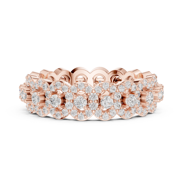 Chevron Curve Lab Grown Diamond Ring