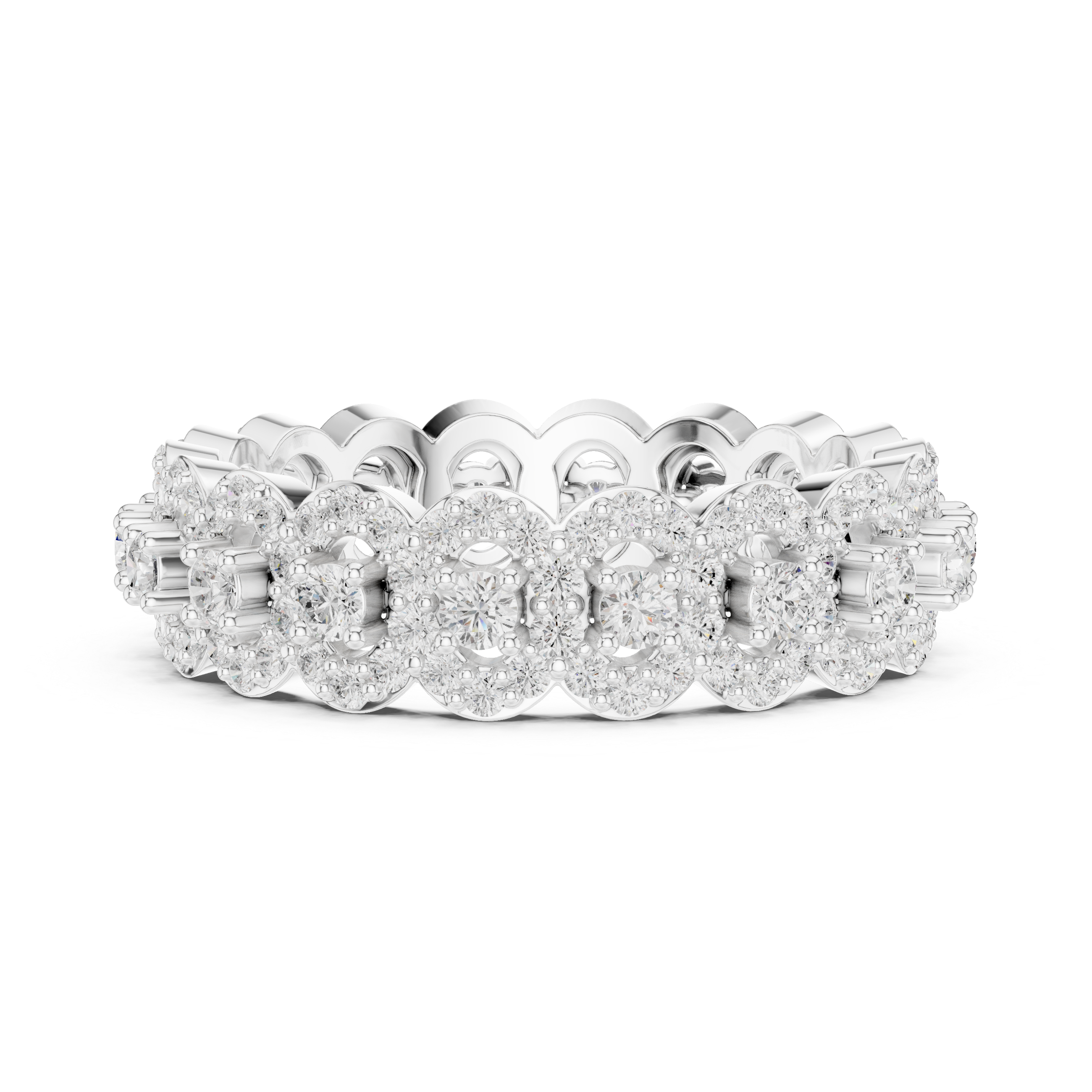 Chevron Curve Lab Grown Diamond Ring