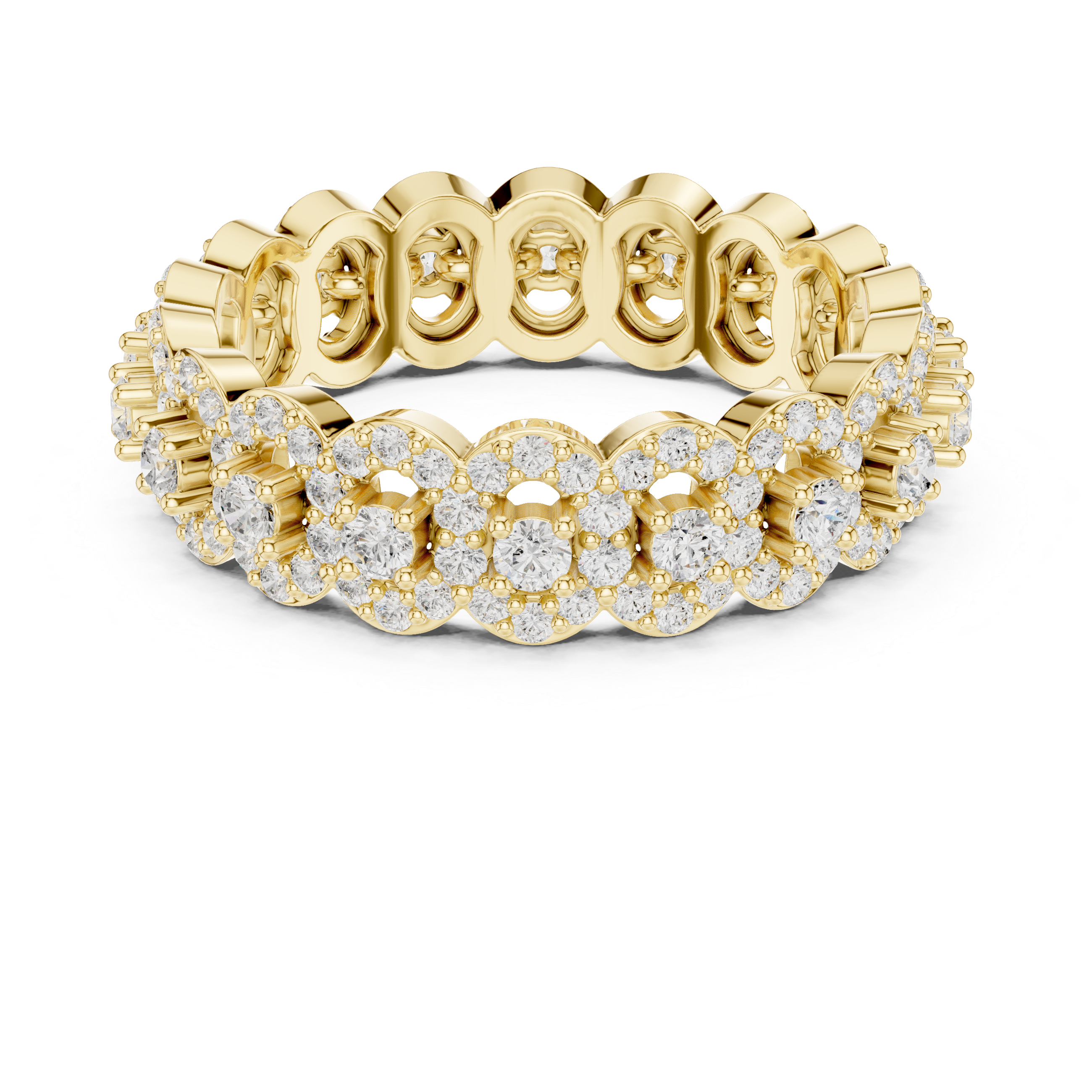 Chevron Curve Lab Grown Diamond Ring