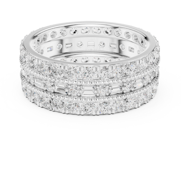 Pebble Texture Lab Grown Diamond Ring