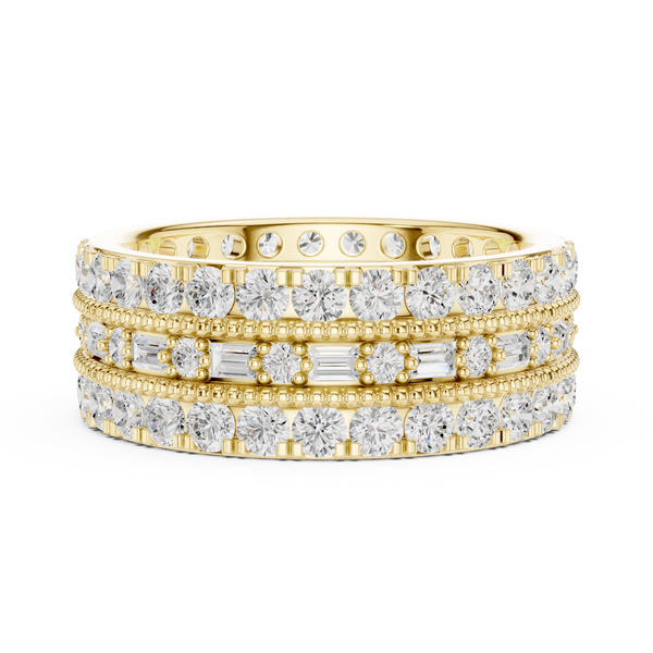 Pebble Texture Lab Grown Diamond Ring