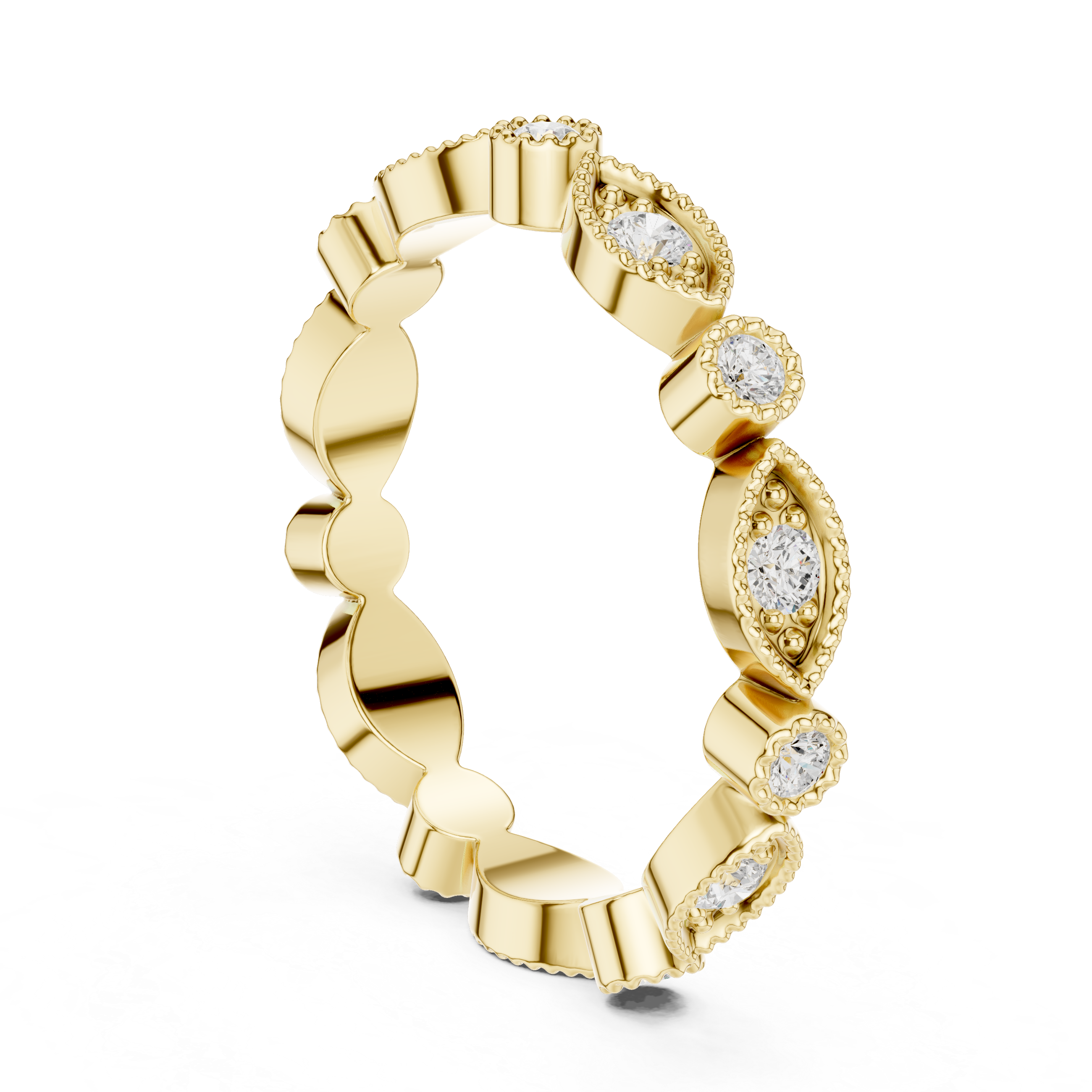 Hidden Detail Lab Grown Diamond Ring