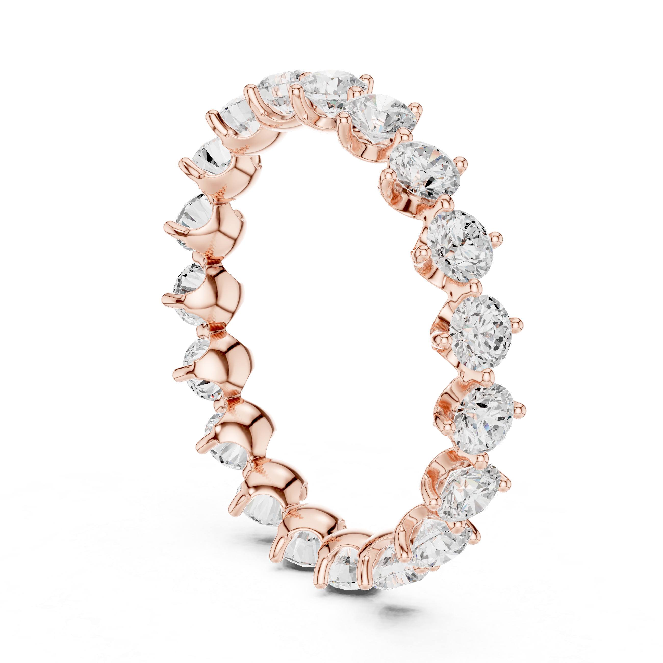 Alternating Step Lab Grown Diamond Ring