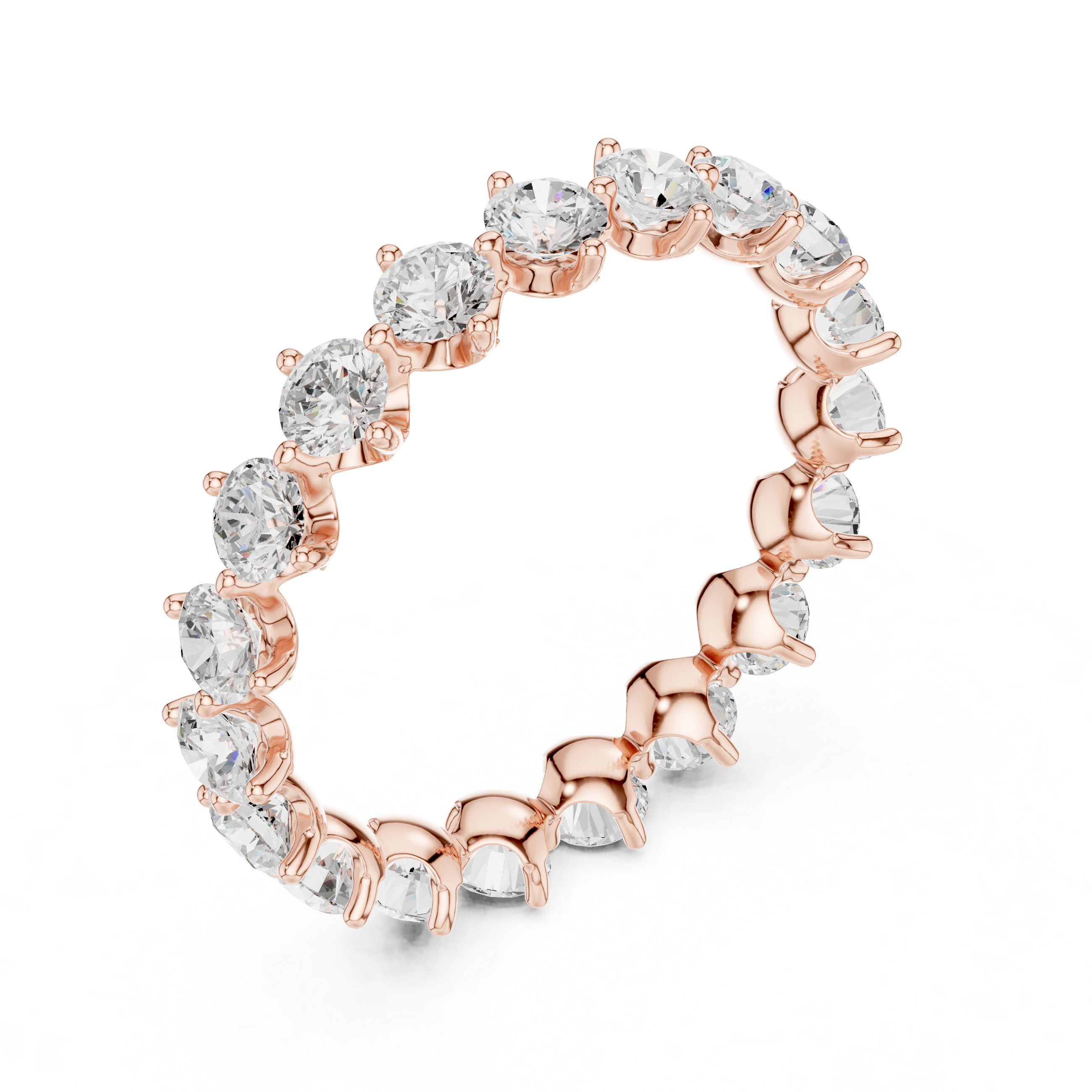 Alternating Step Lab Grown Diamond Ring