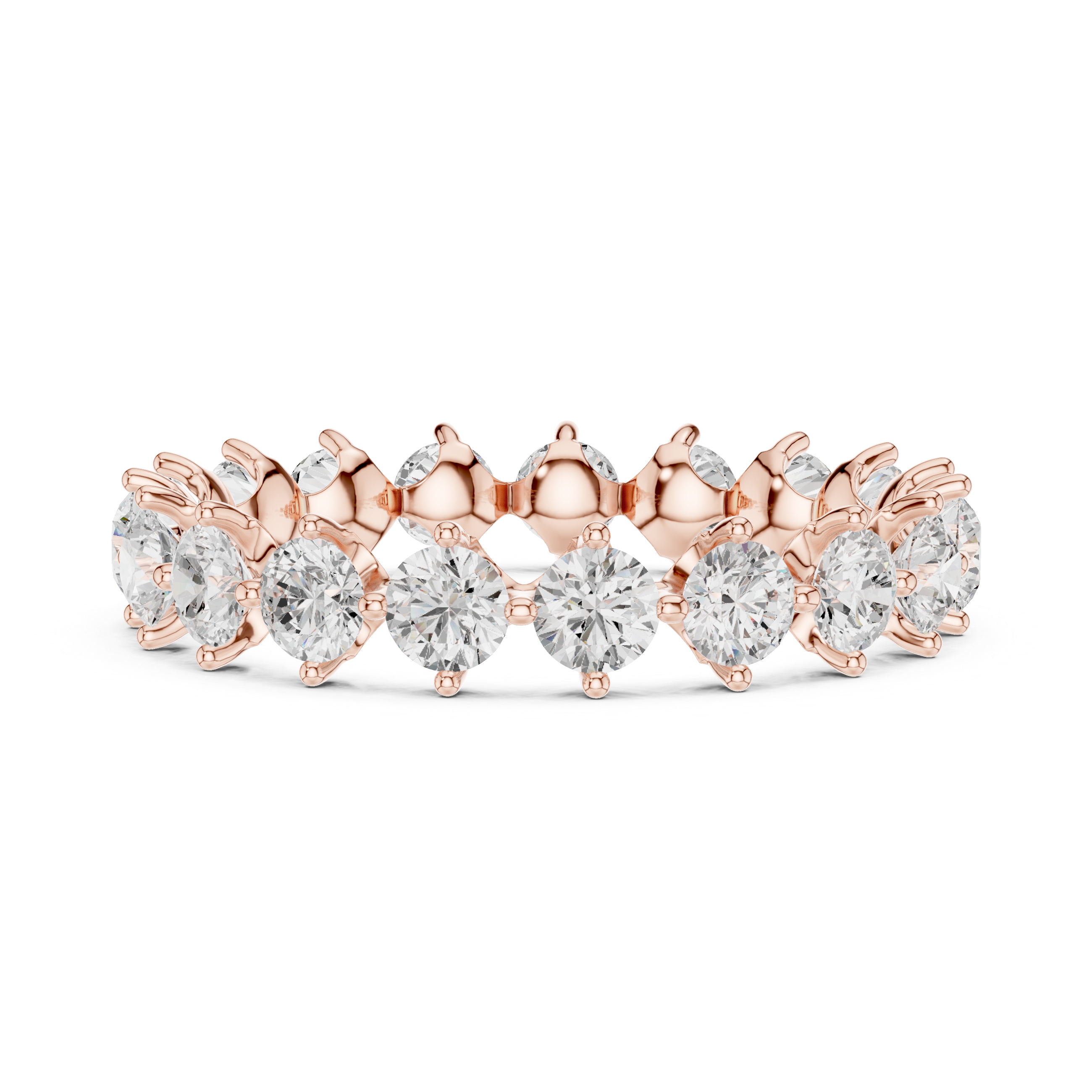 Alternating Step Lab Grown Diamond Ring