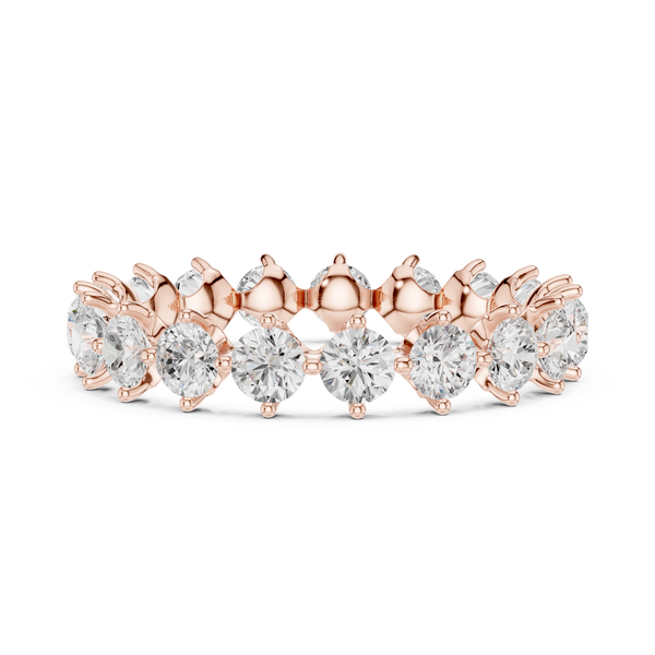 Alternating Step Lab Grown Diamond Ring