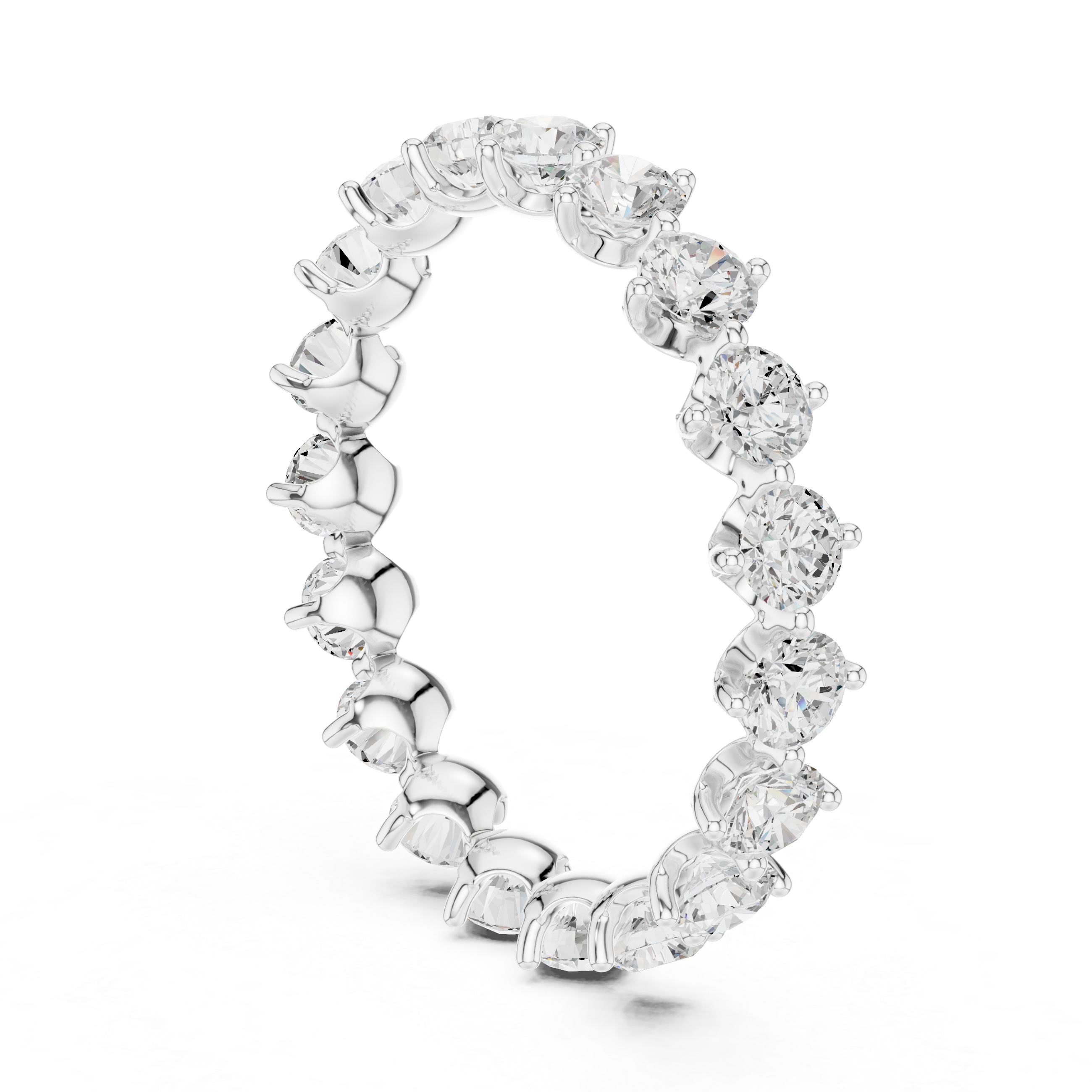 Alternating Step Lab Grown Diamond Ring