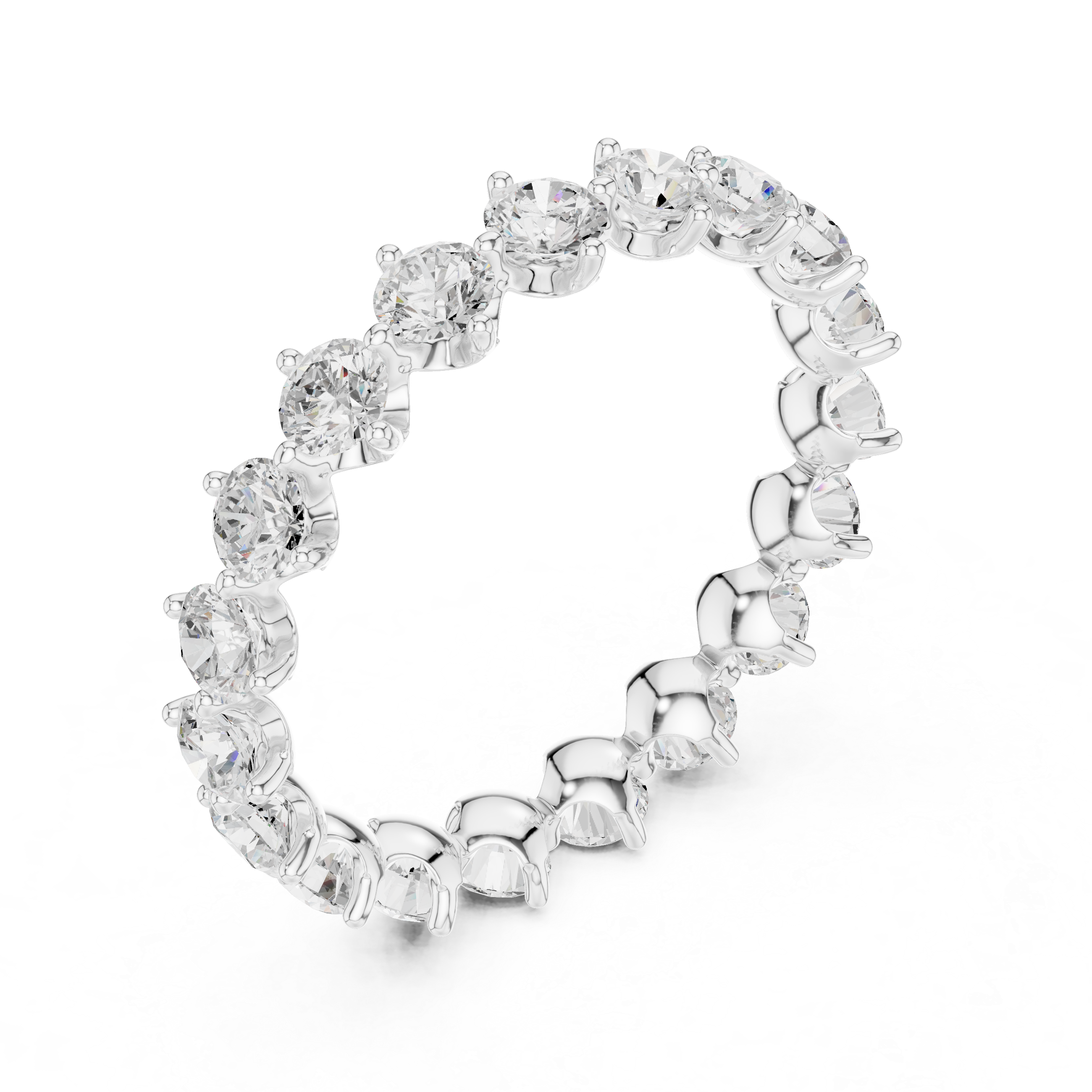 Alternating Step Lab Grown Diamond Ring