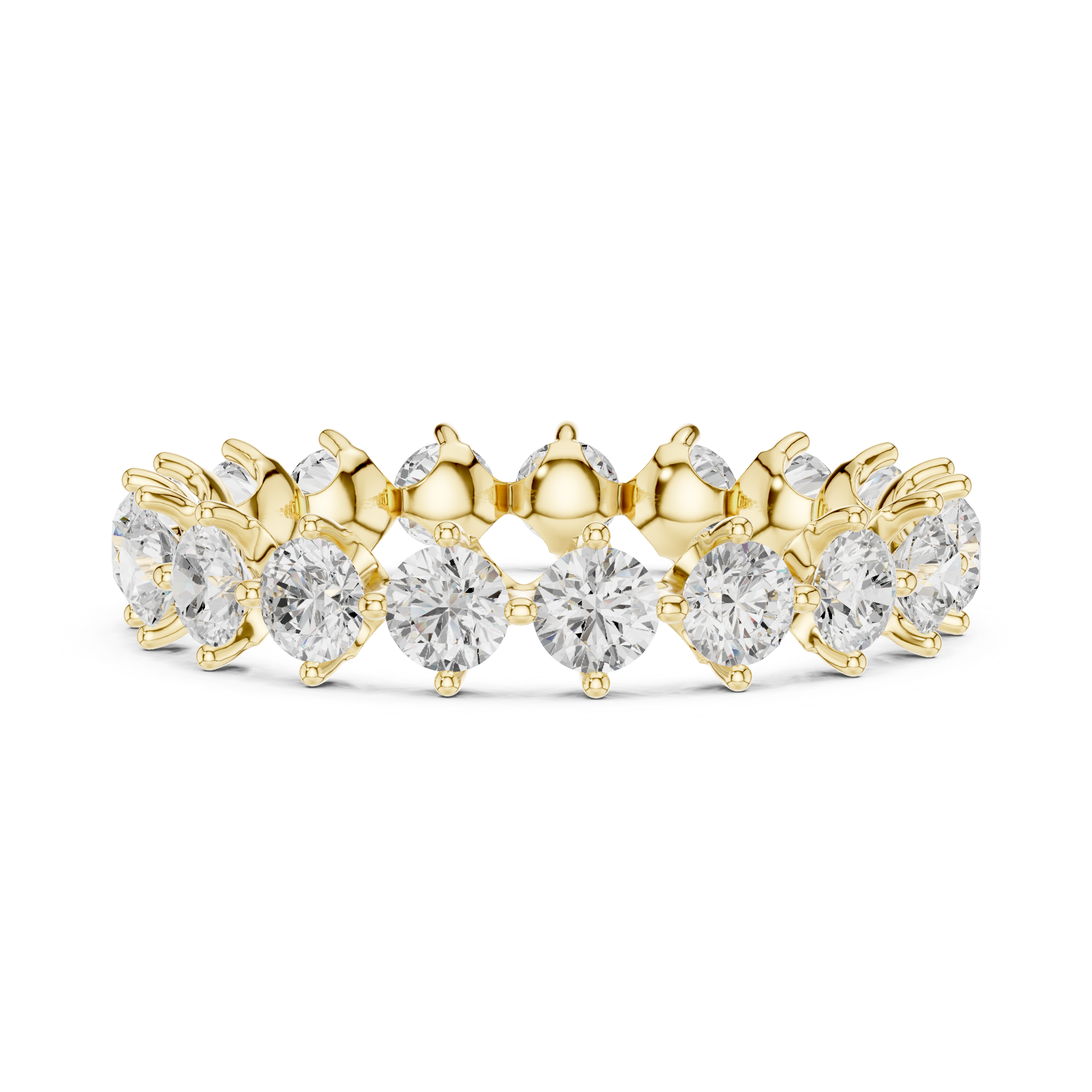 Alternating Step Lab Grown Diamond Ring