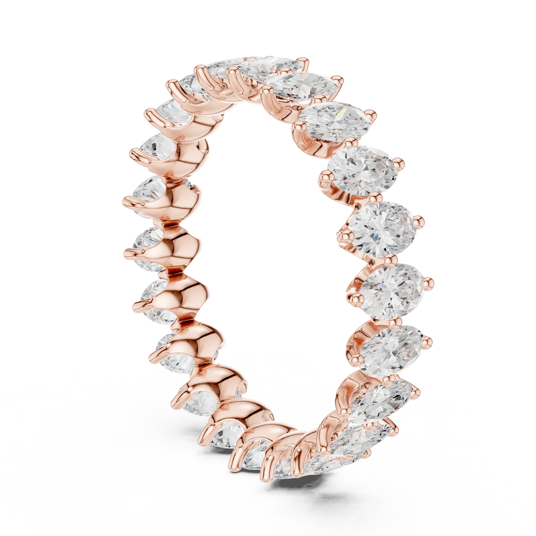 Swirling Ribbon Lab Grown Diamond Ring