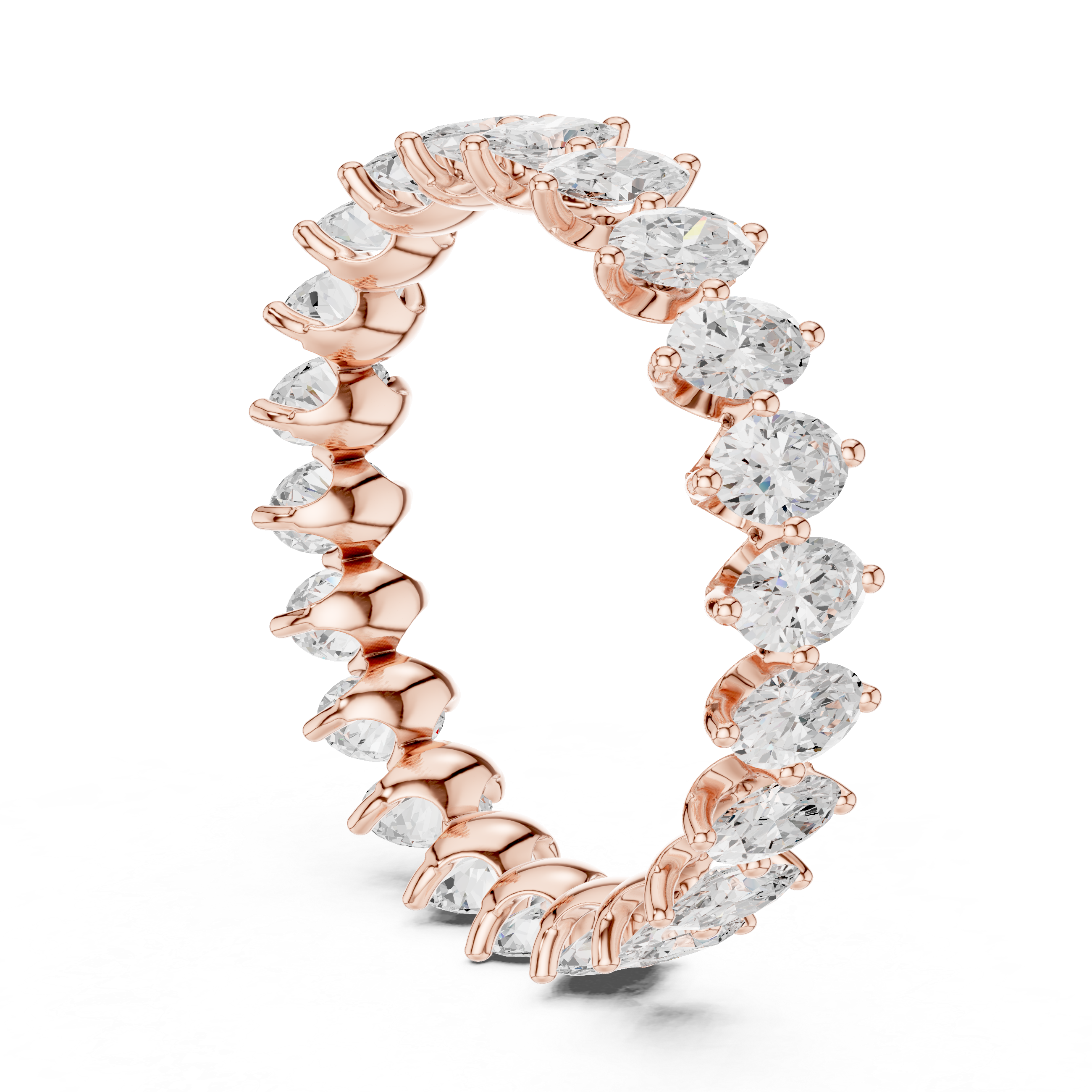 Swirling Ribbon Lab Grown Diamond Ring