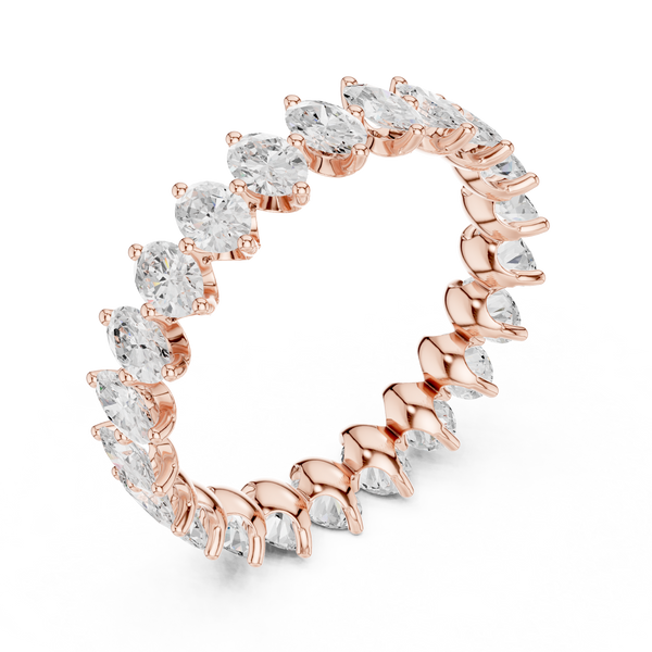 Swirling Ribbon Lab Grown Diamond Ring
