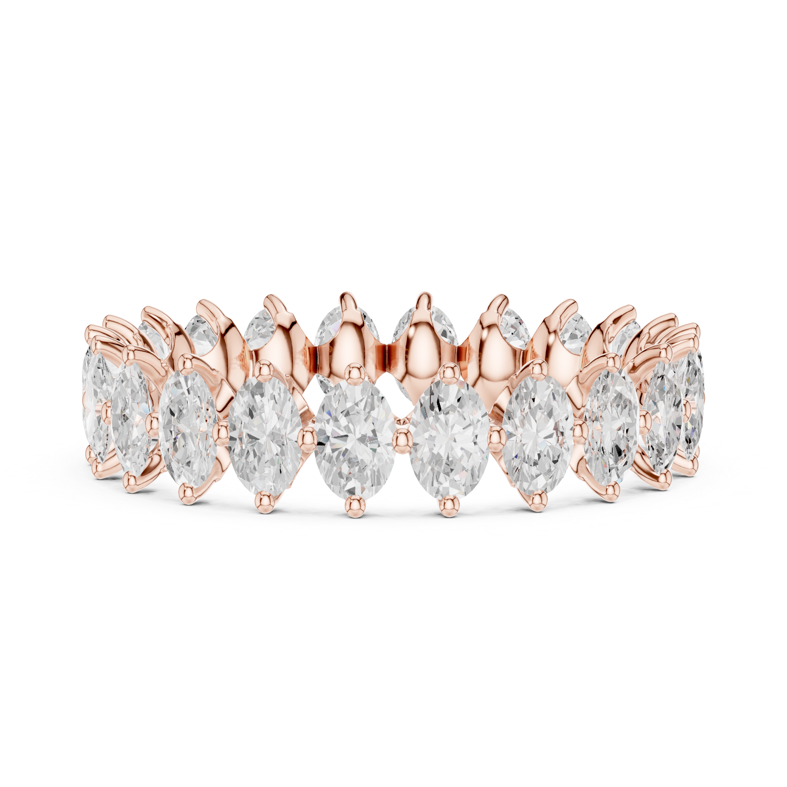 Swirling Ribbon Lab Grown Diamond Ring