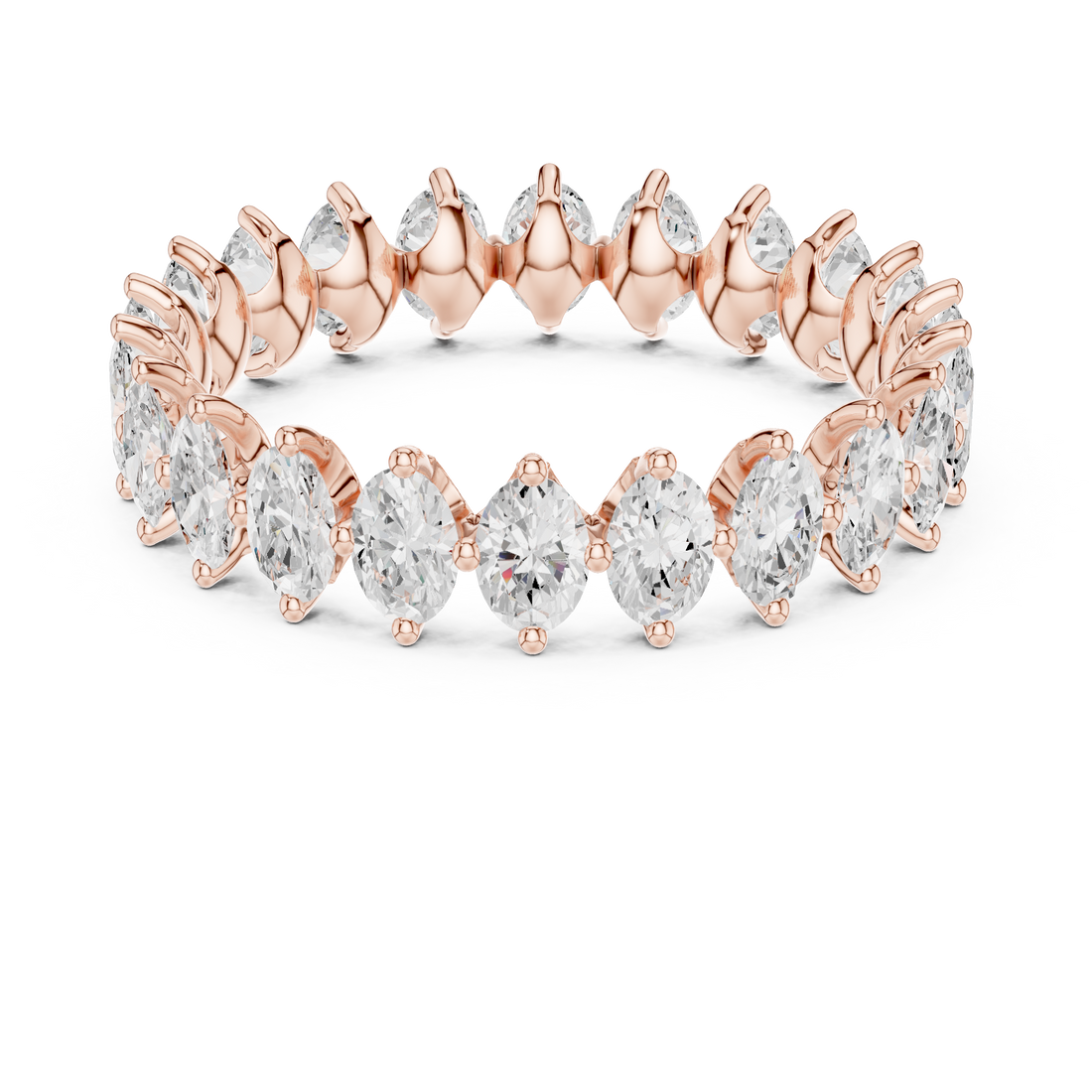 Swirling Ribbon Lab Grown Diamond Ring