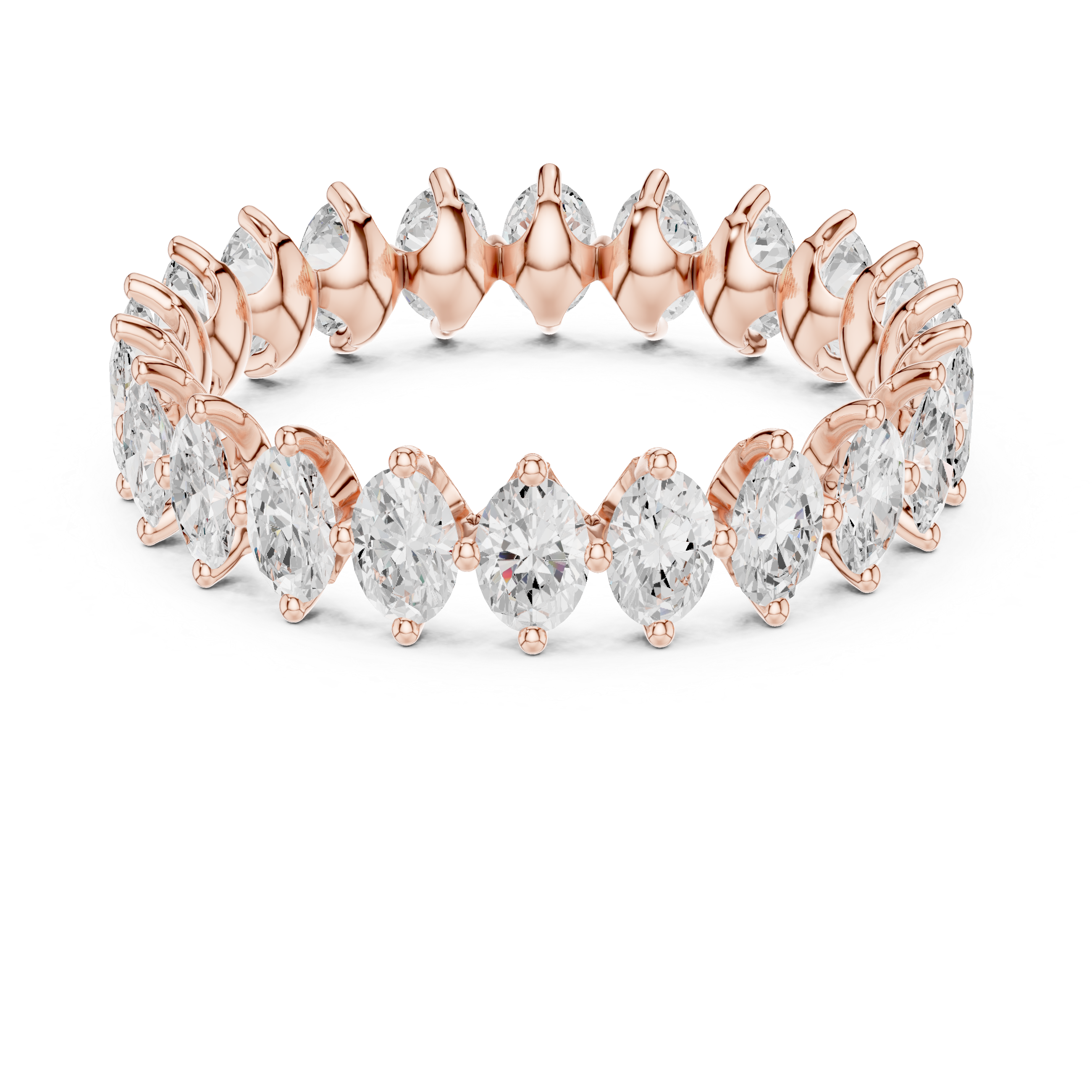 Swirling Ribbon Lab Grown Diamond Ring