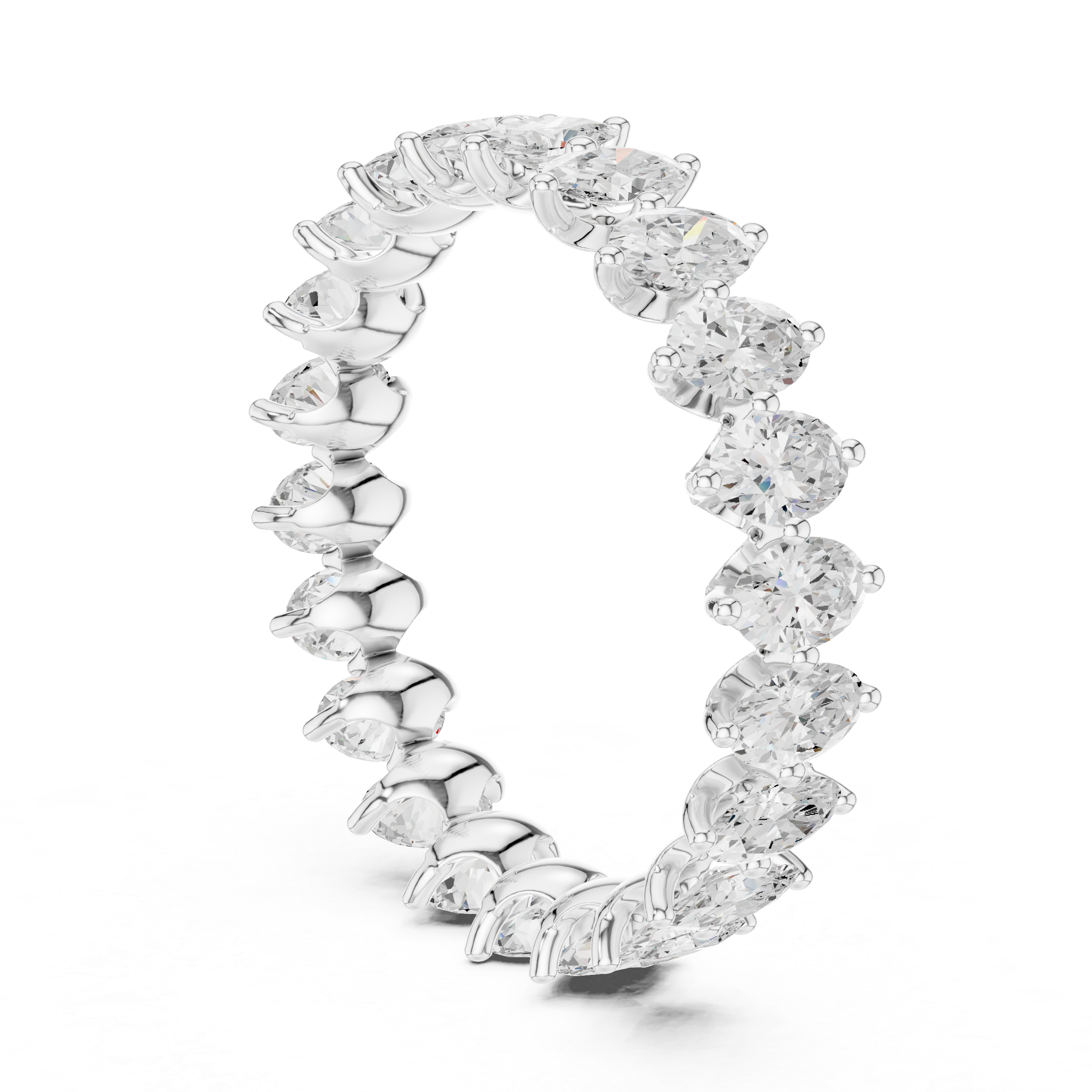 Swirling Ribbon Lab Grown Diamond Ring