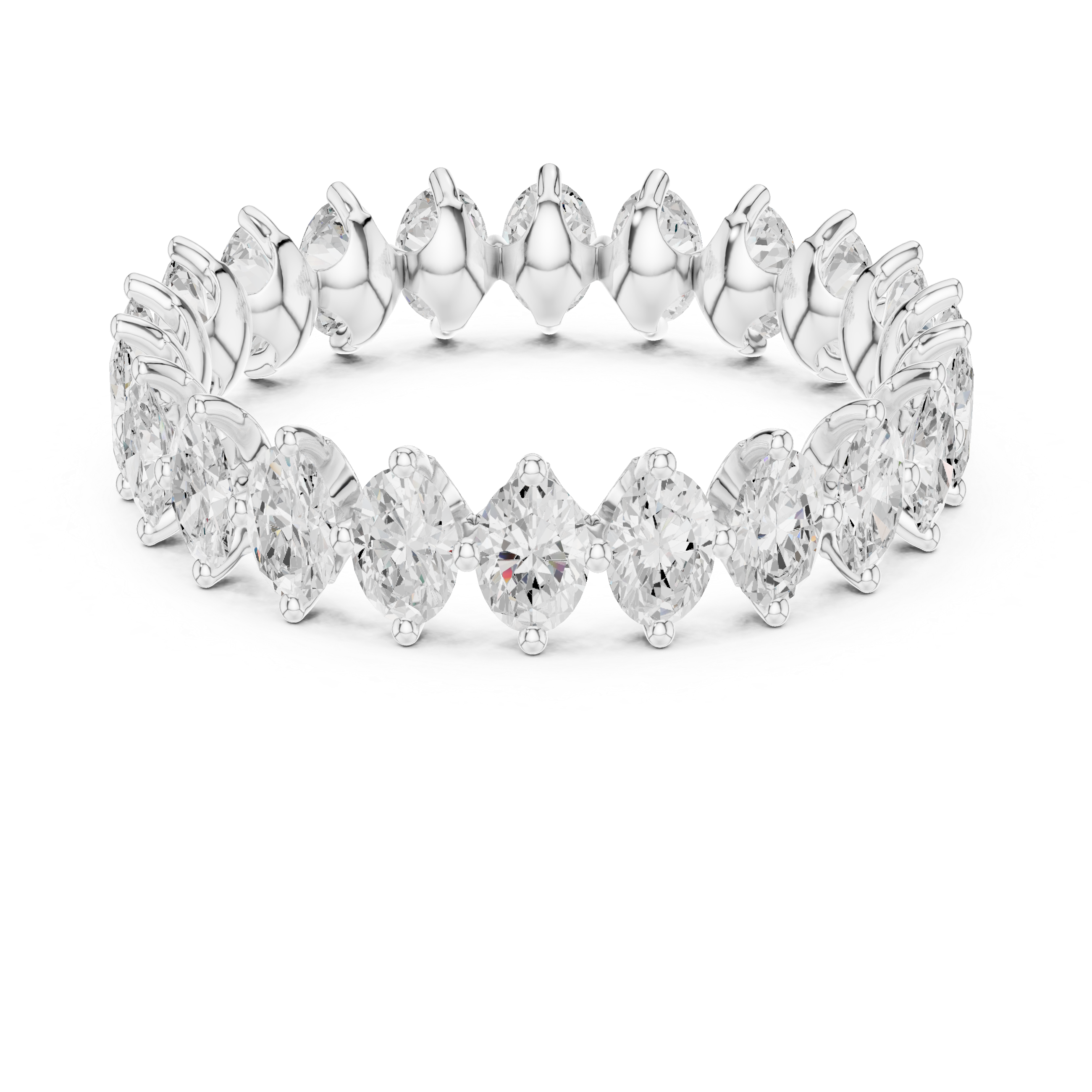 Swirling Ribbon Lab Grown Diamond Ring