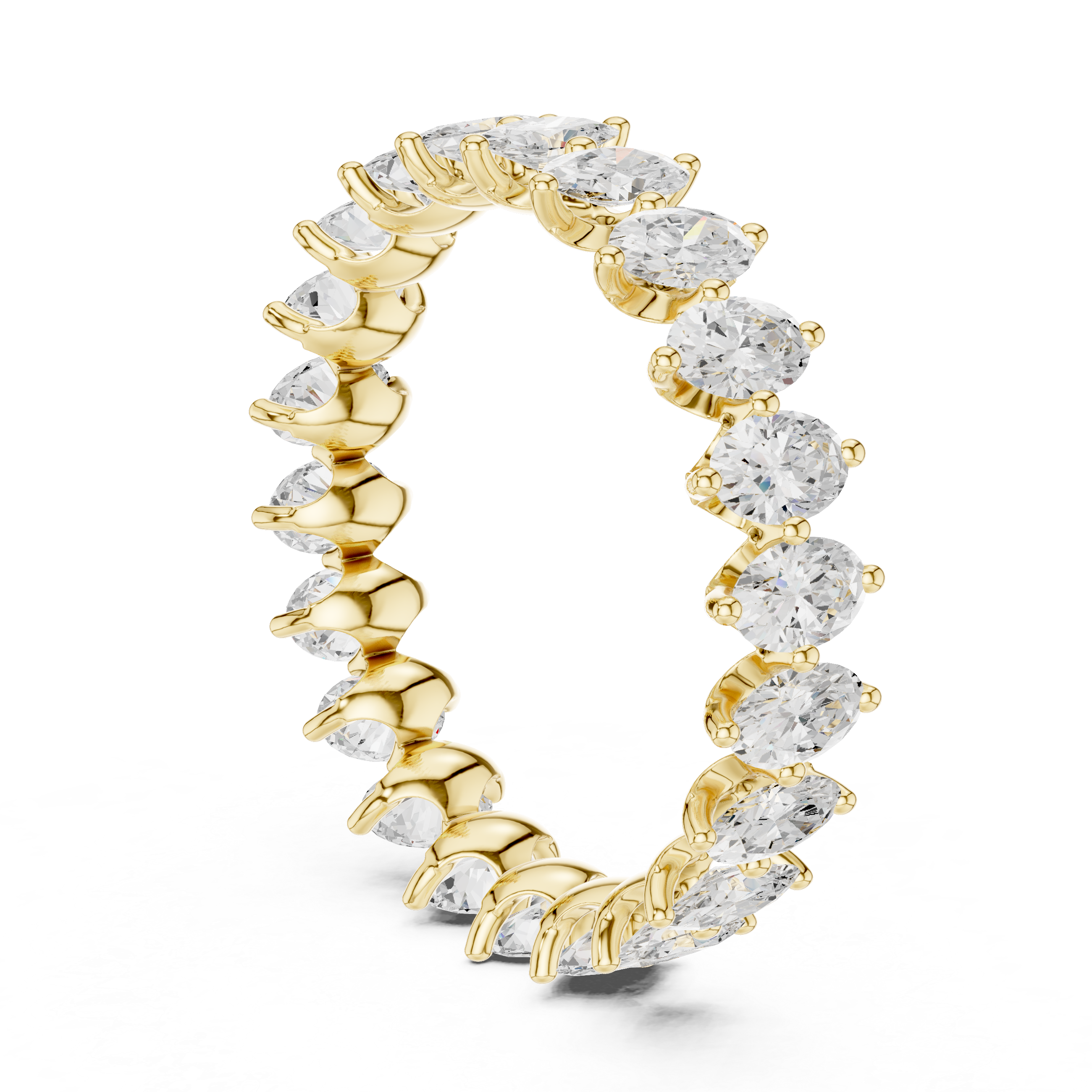Swirling Ribbon Lab Grown Diamond Ring