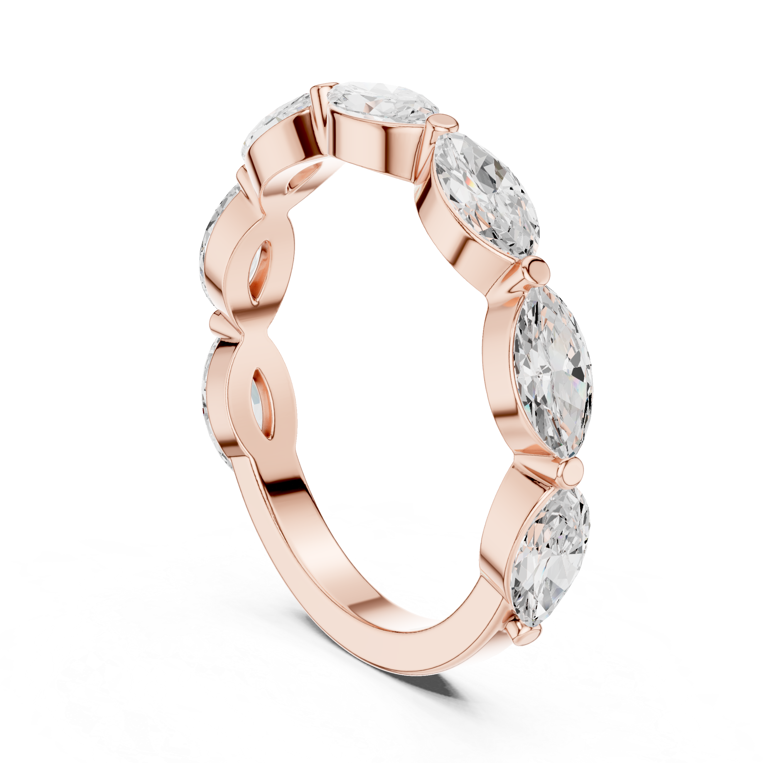 Geometric Frame Lab Grown Diamond Ring