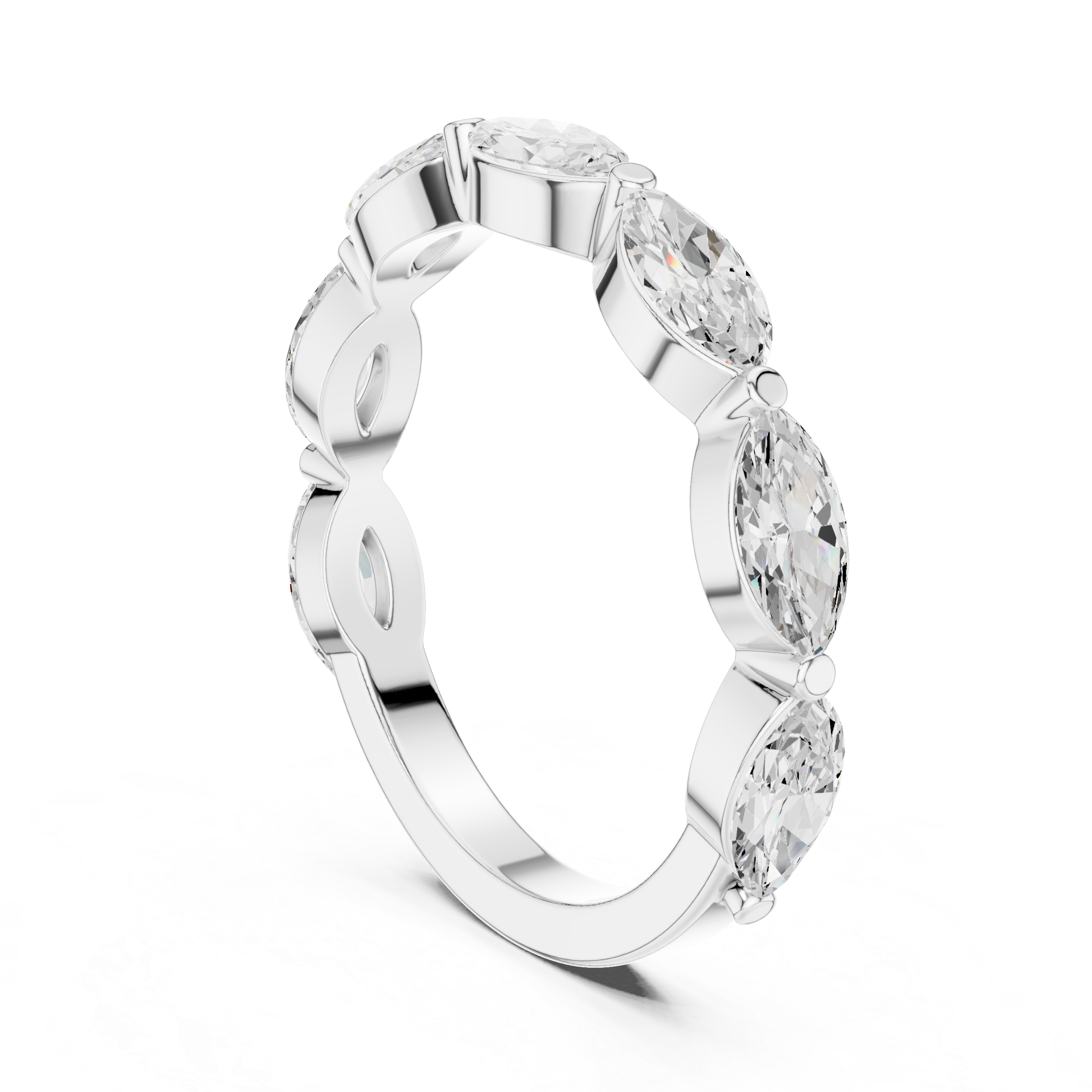 Geometric Frame Lab Grown Diamond Ring