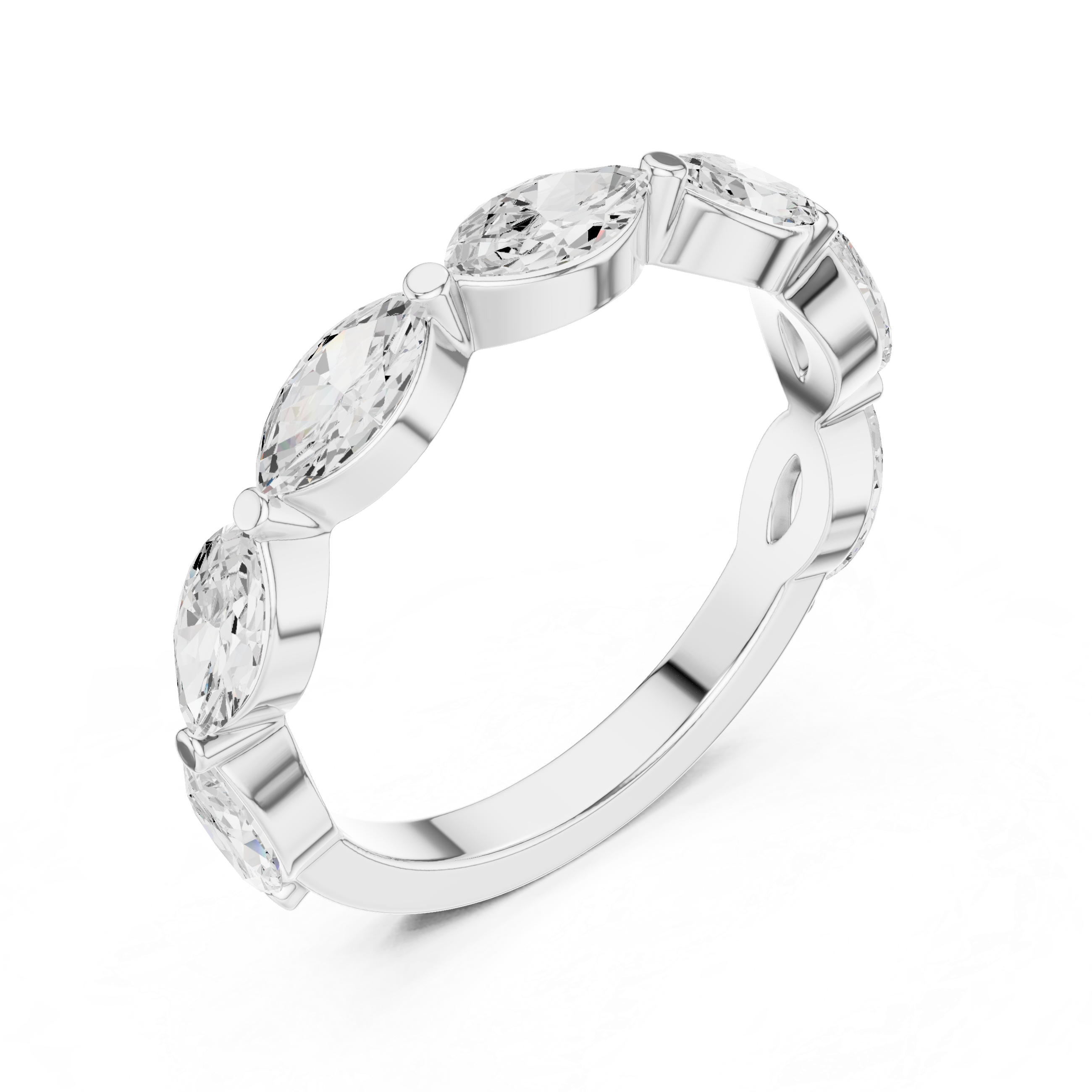 Geometric Frame Lab Grown Diamond Ring