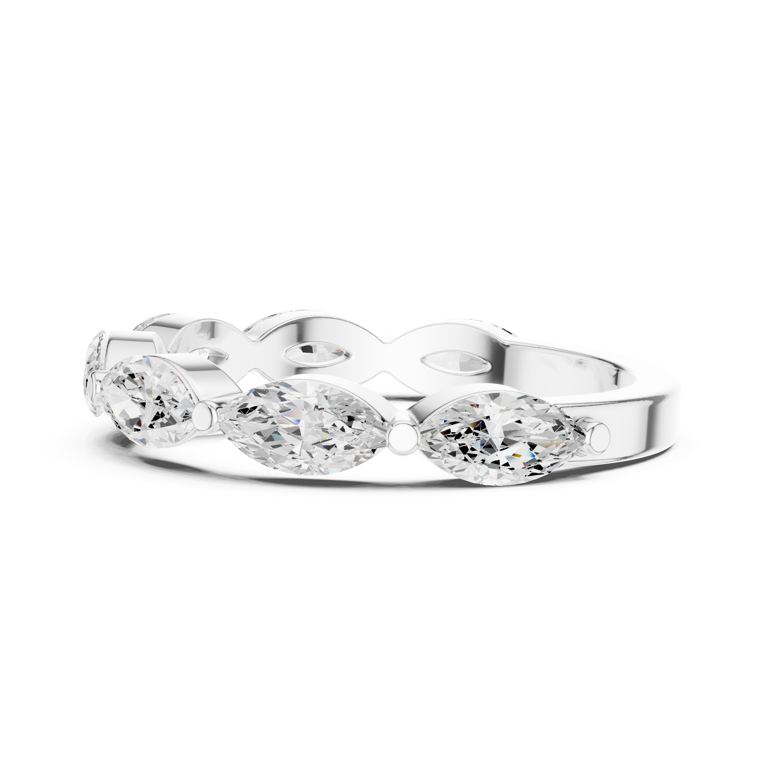 Geometric Frame Lab Grown Diamond Ring