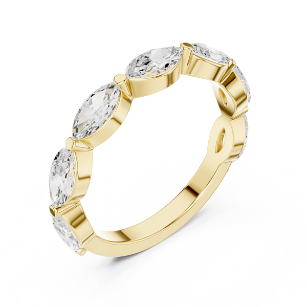 Geometric Frame Lab Grown Diamond Ring