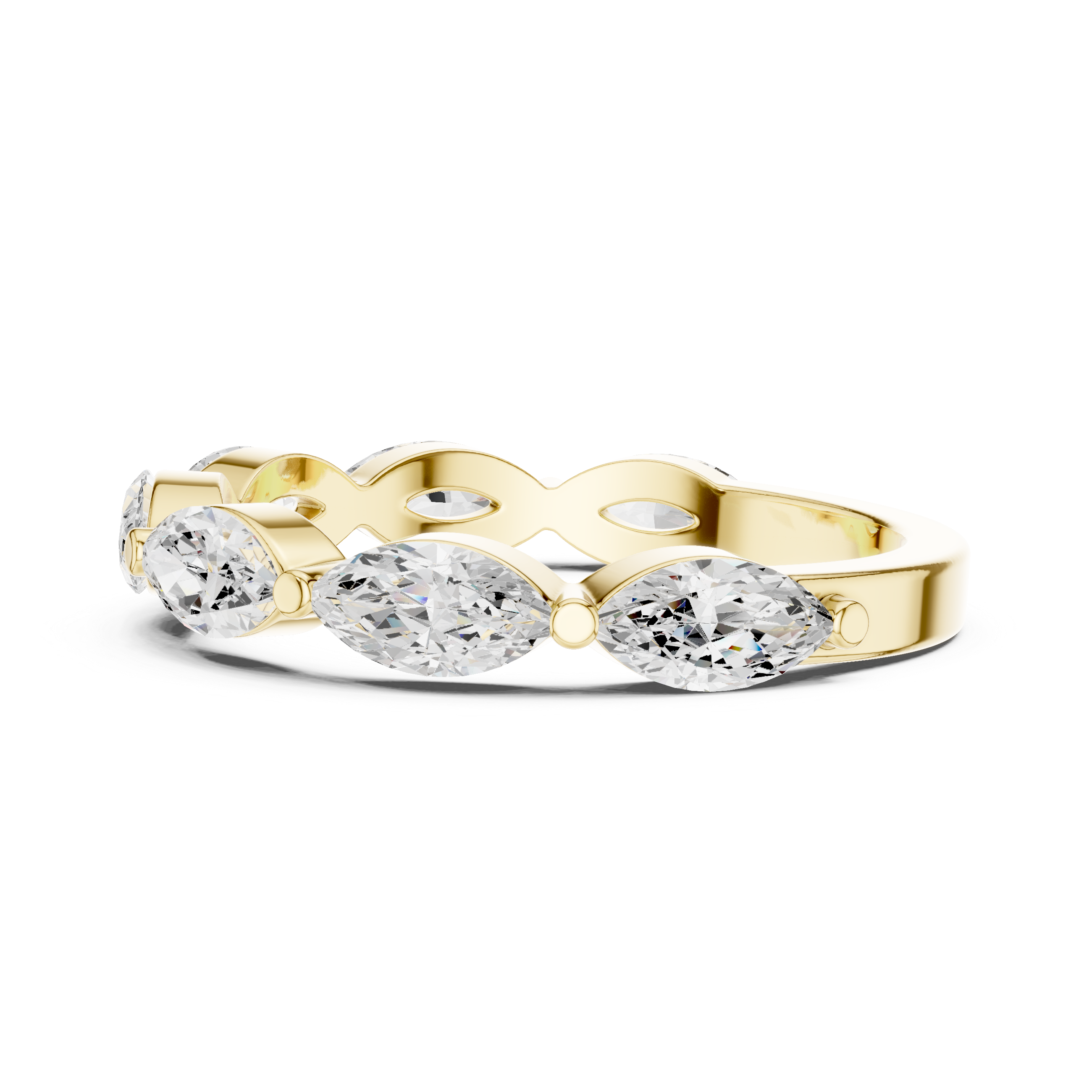 Geometric Frame Lab Grown Diamond Ring