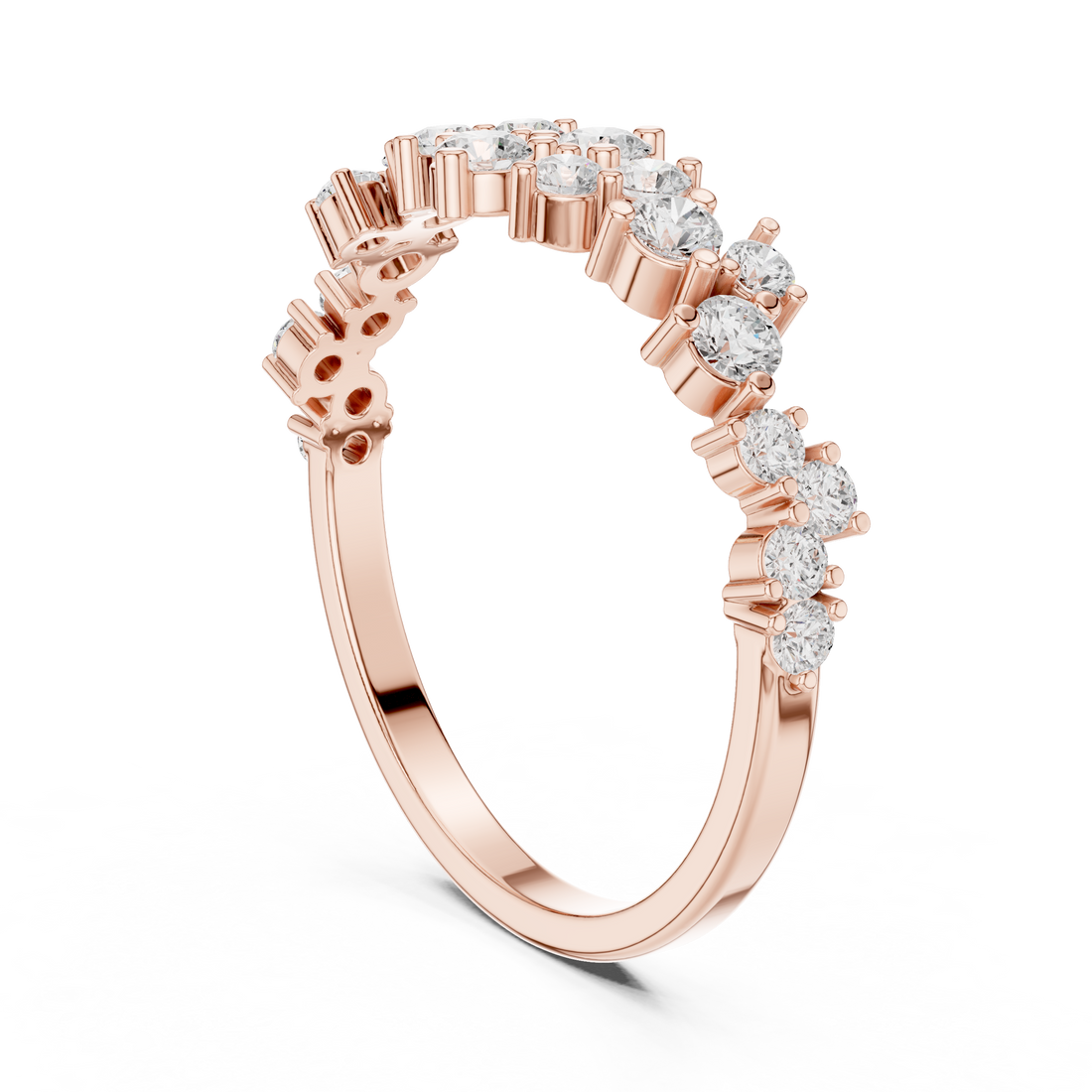 Sleek Arch Lab Grown Diamond Ring