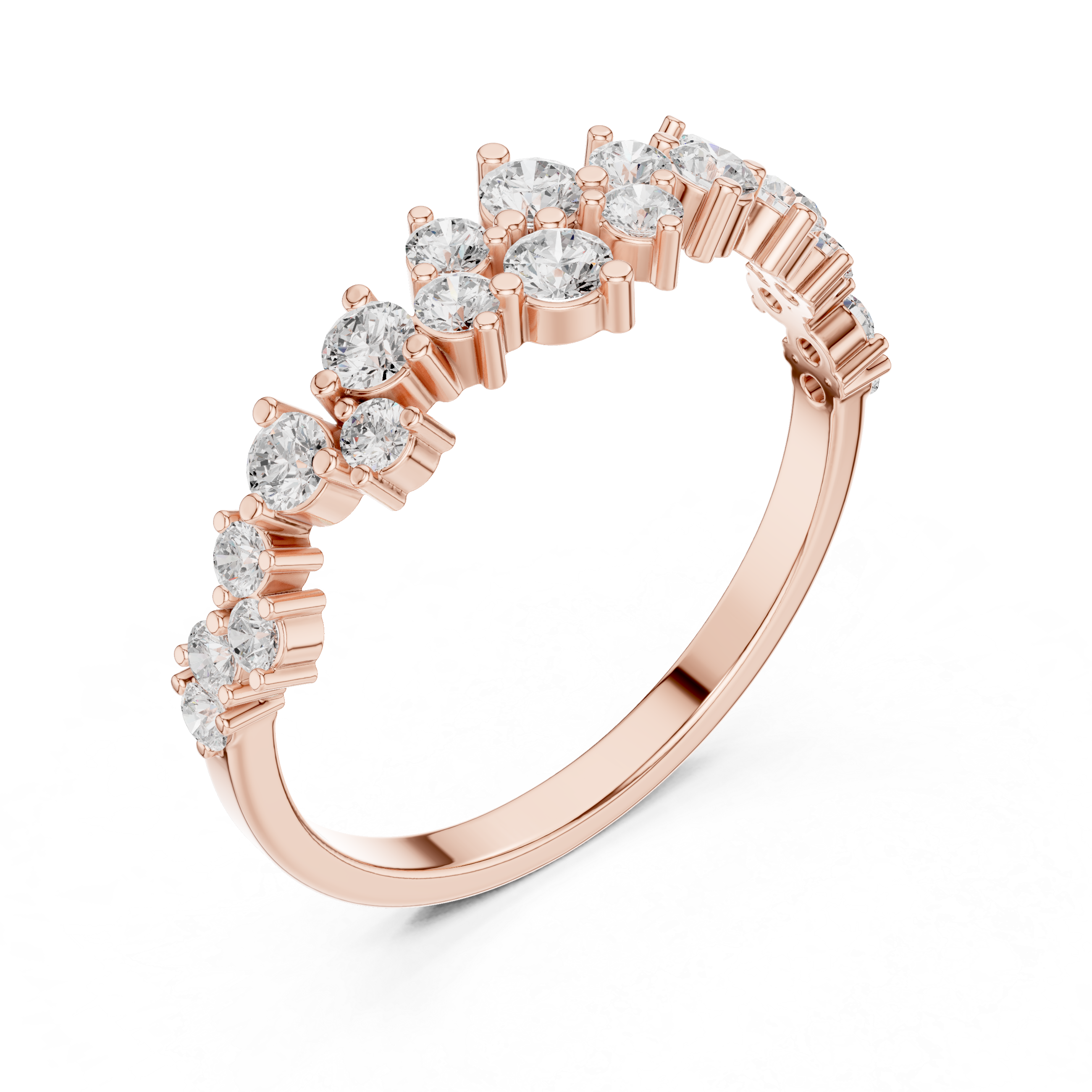 Sleek Arch Lab Grown Diamond Ring