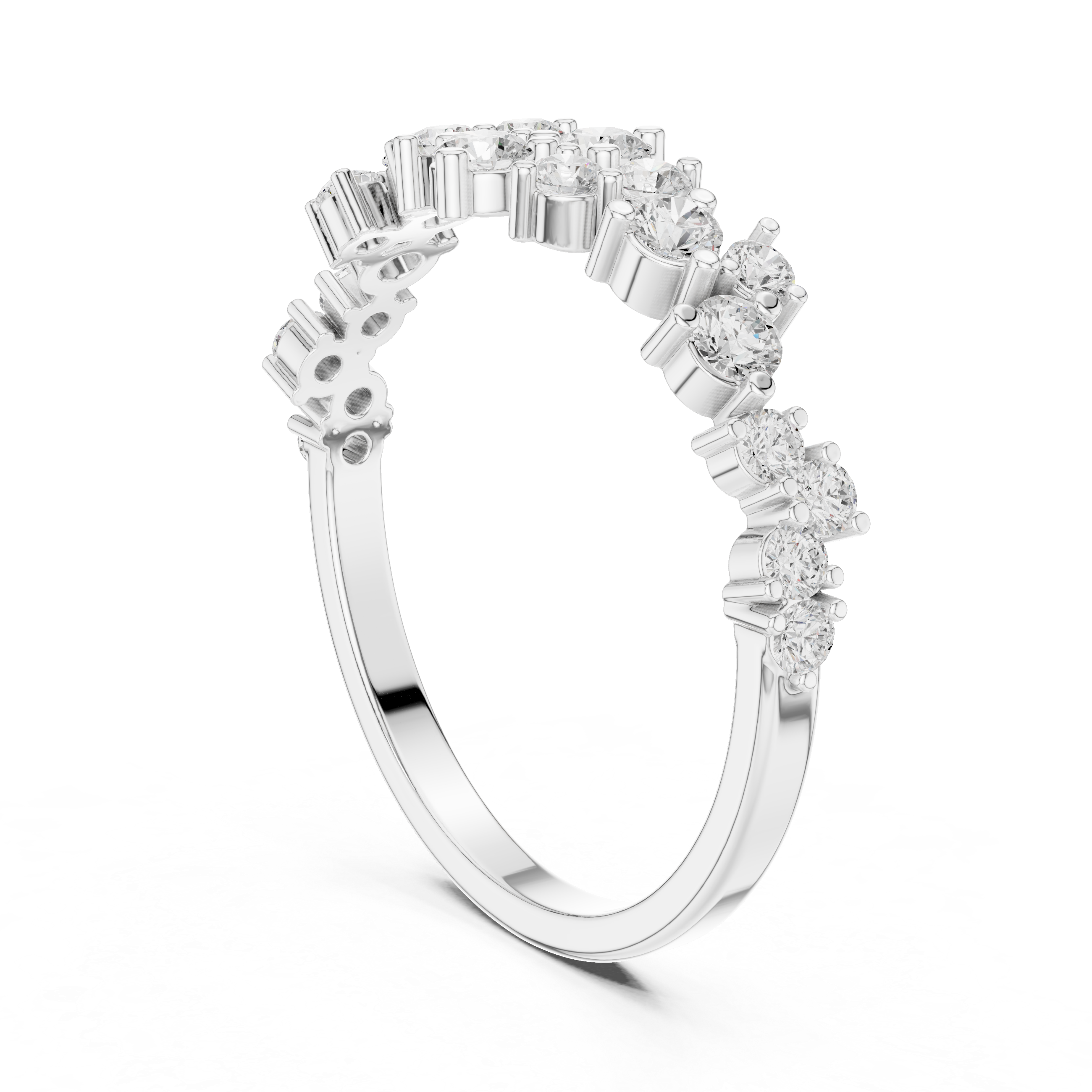 Sleek Arch Lab Grown Diamond Ring
