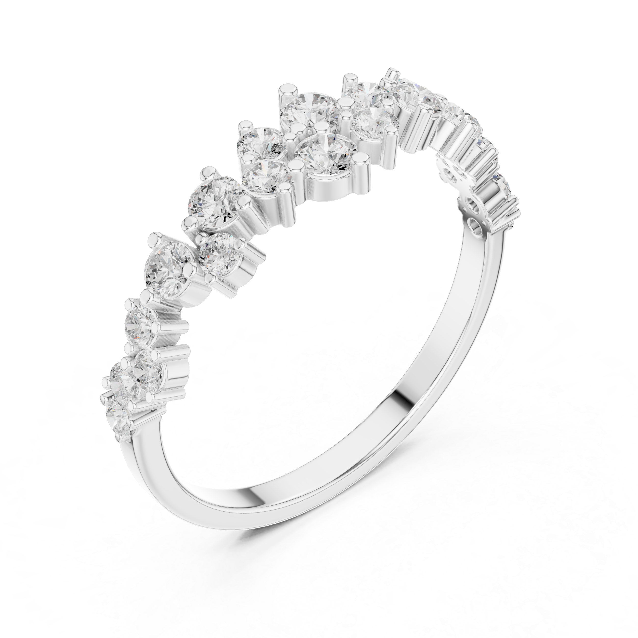 Sleek Arch Lab Grown Diamond Ring