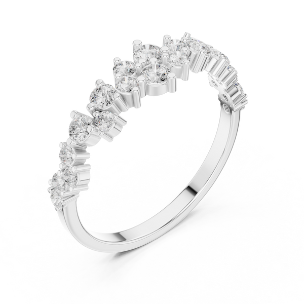 Sleek Arch Lab Grown Diamond Ring
